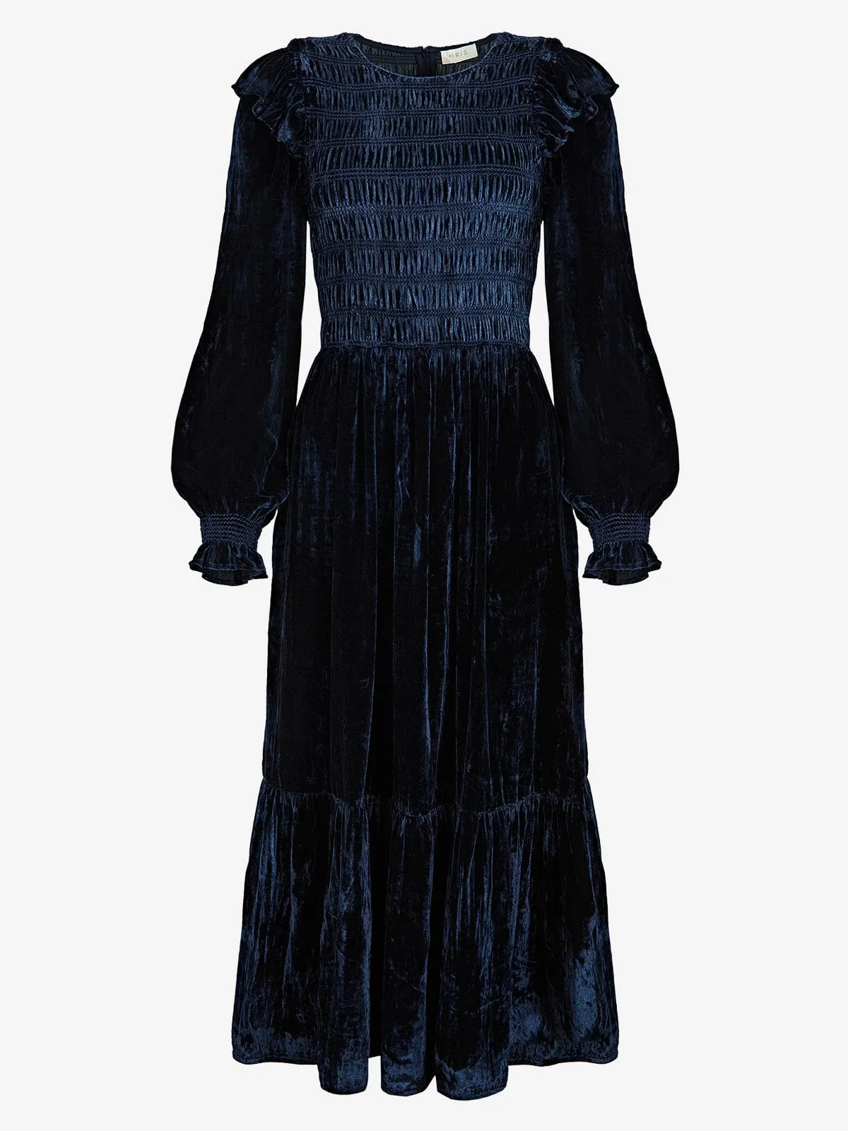 By Iris X Gayle Rinkoff, Smocked Velvet Dress sold by iris product image thumbnail 3