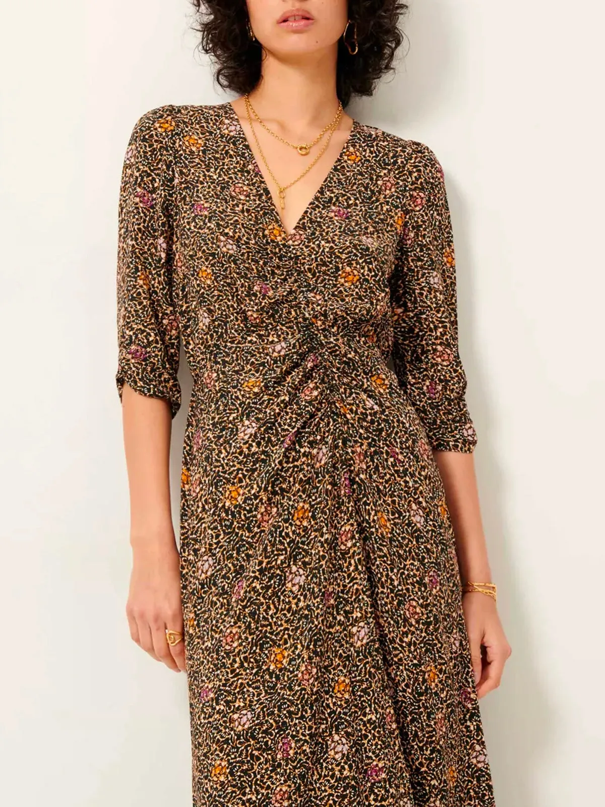 Nylia Dress – Brown Floral sold by iris product image thumbnail 4