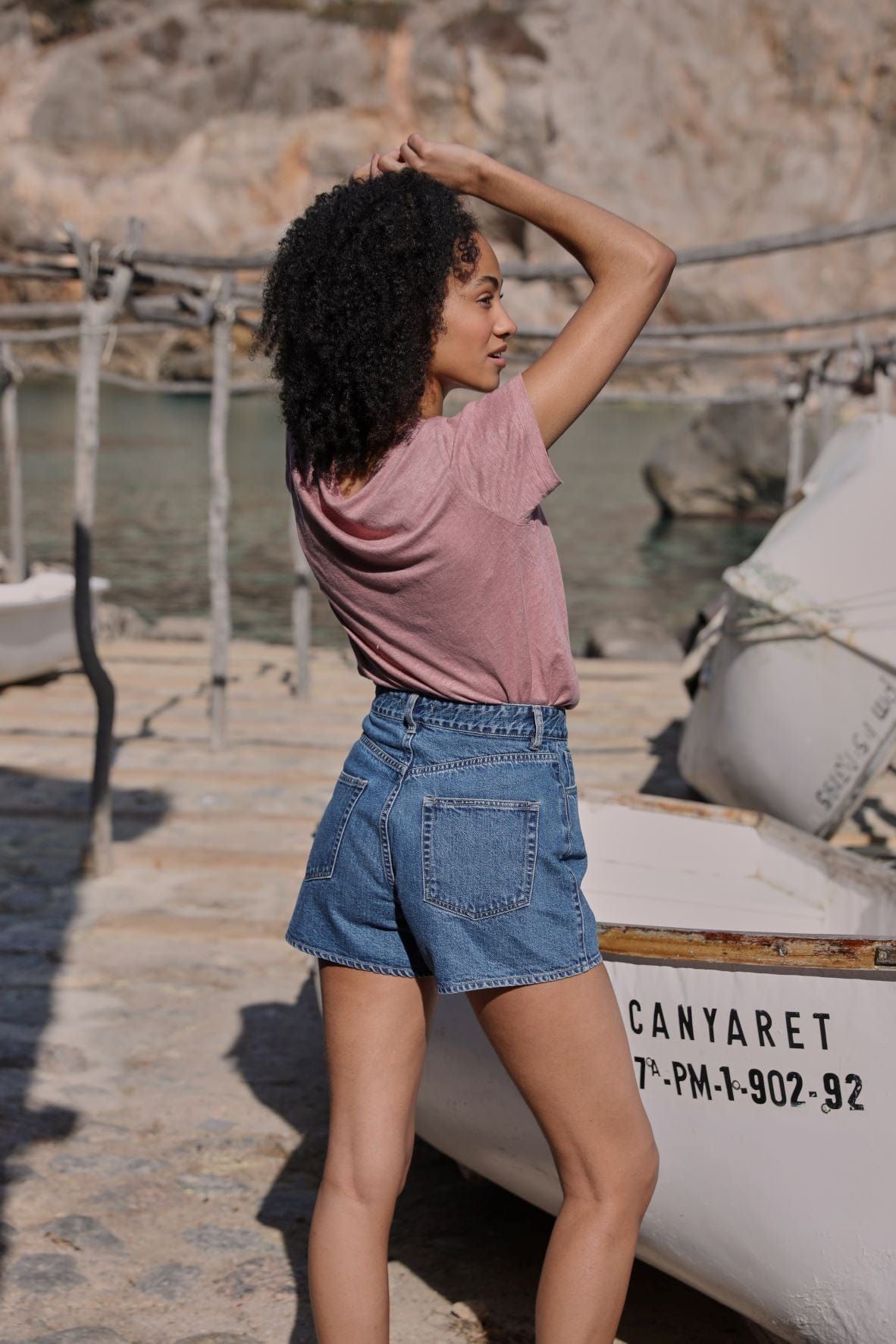 Ramla Linen T-Shirt sold by iris product image thumbnail 3