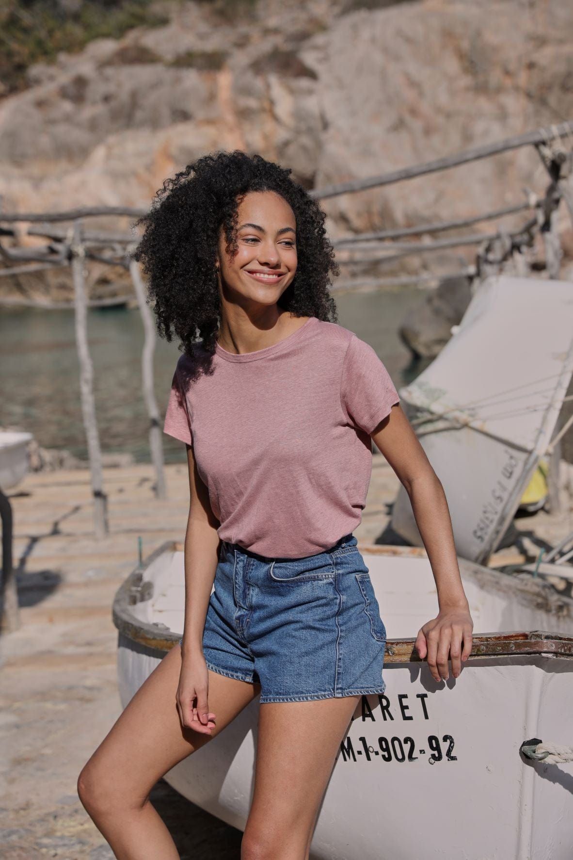 Ramla Linen T-Shirt sold by iris product image thumbnail 2