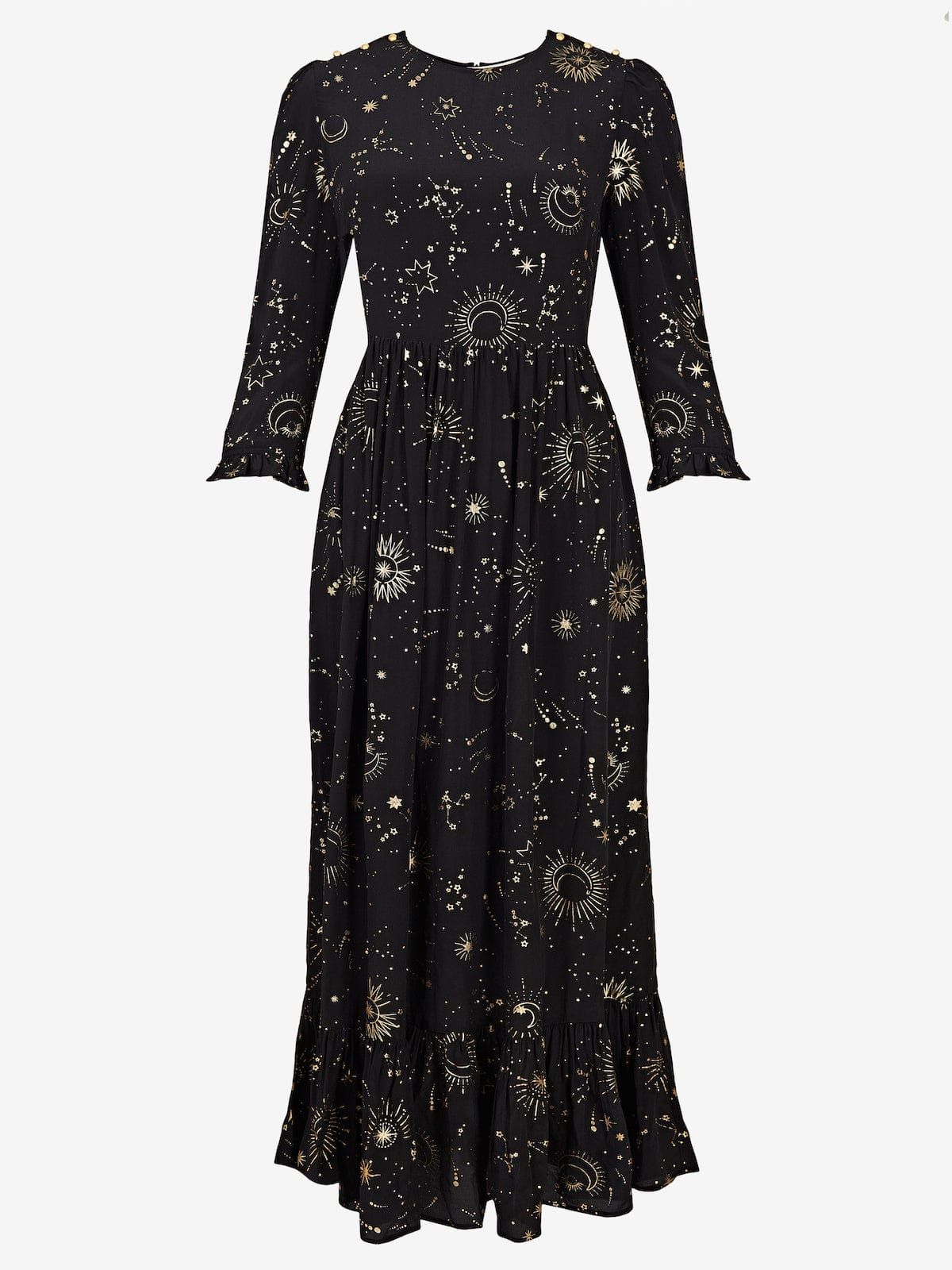 Shae Silk Astro Foil Dress sold by iris