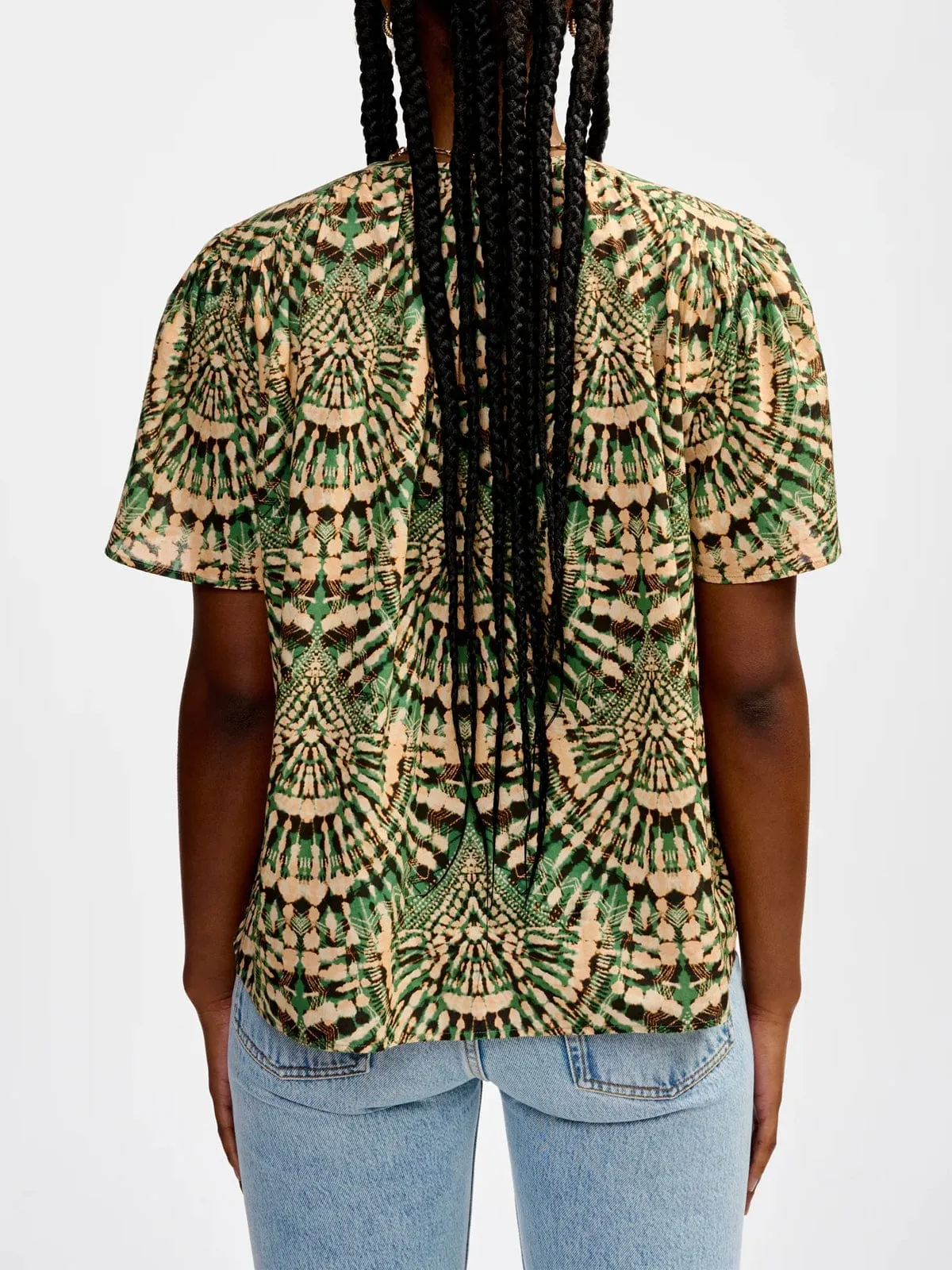 Plum Print Top sold by iris product image thumbnail 4