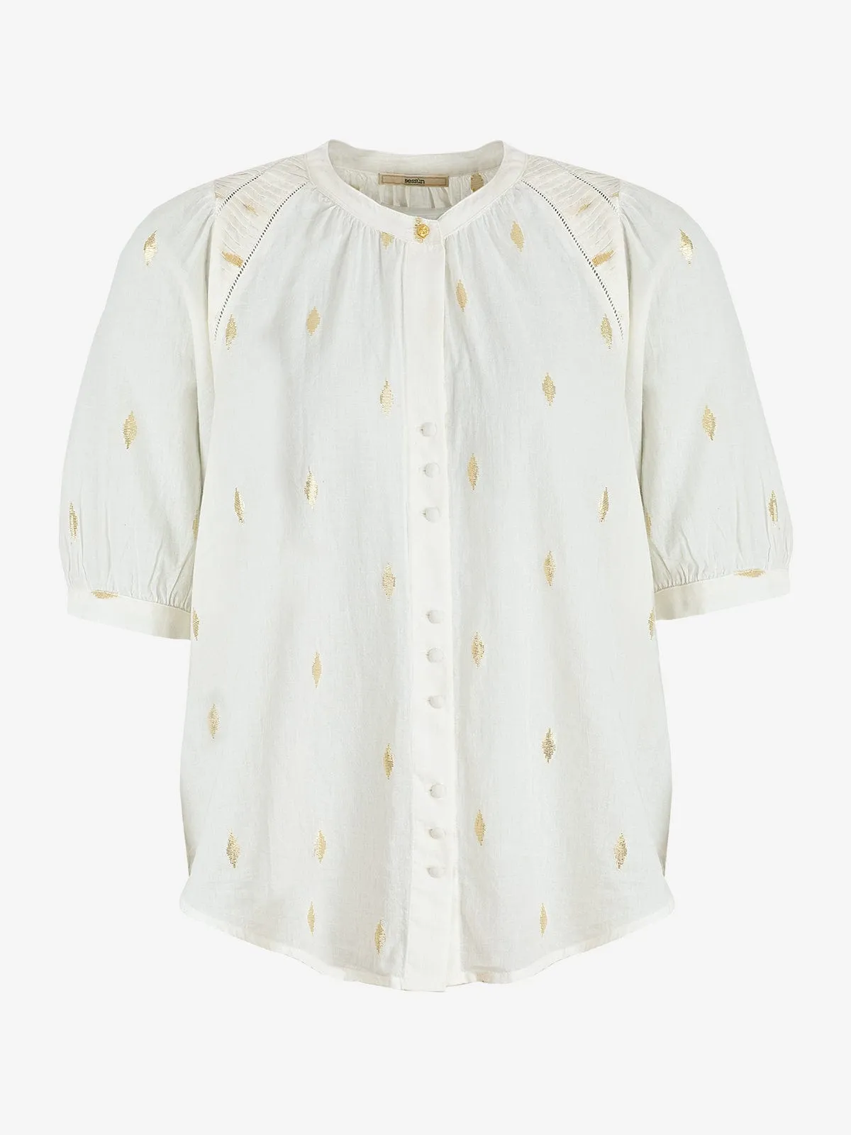Kimi Lux Blouse- Cream sold by iris