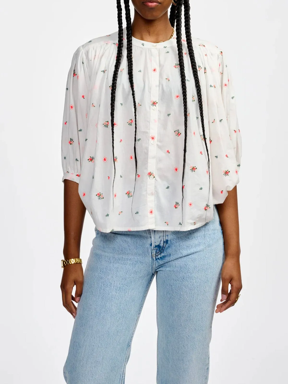 Ink Oversized Blouse- Flower sold by iris product image thumbnail 2