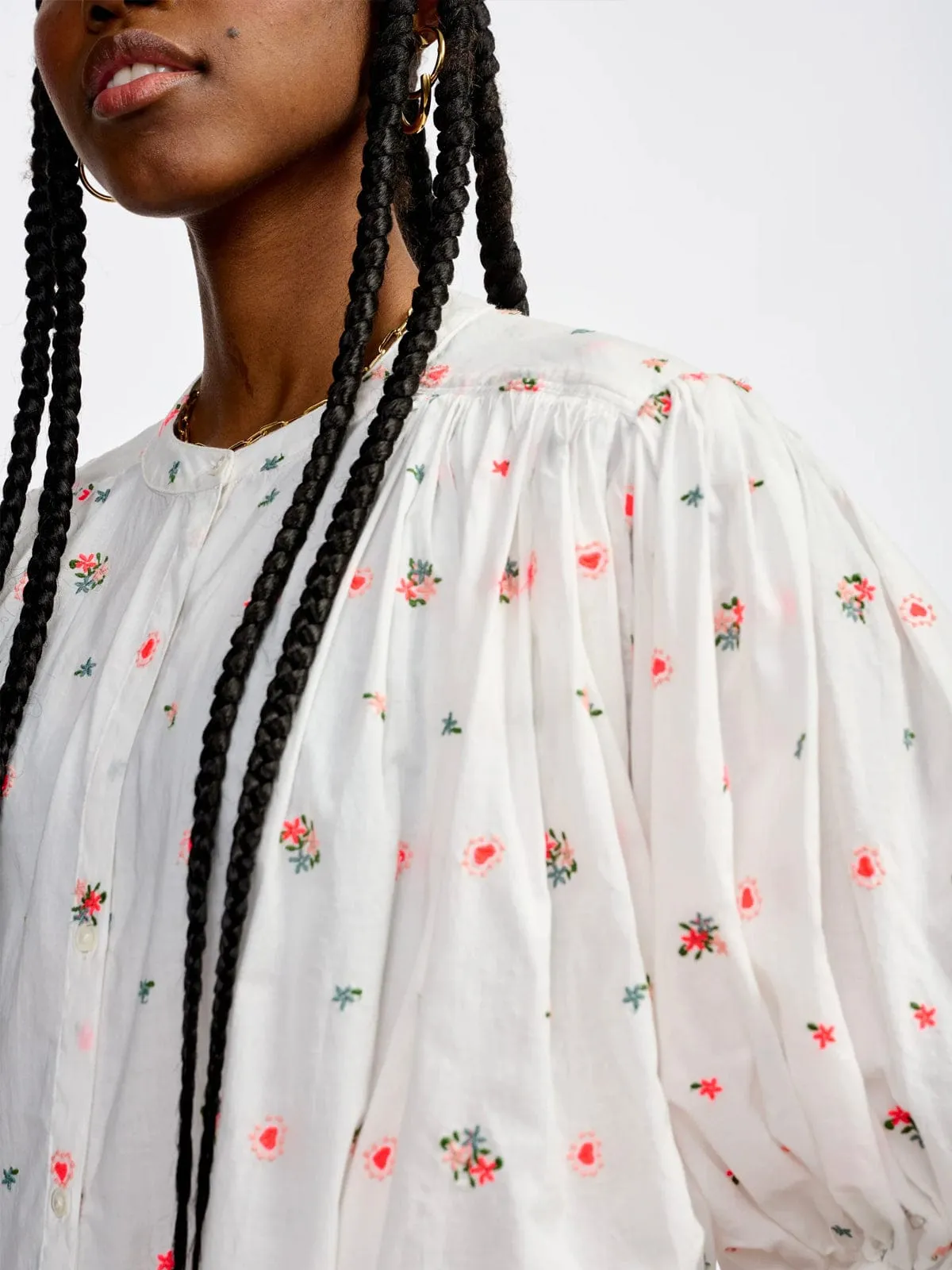 Ink Oversized Blouse- Flower sold by iris product image thumbnail 3
