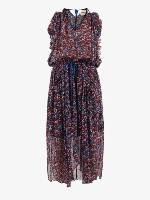 Fadalo Printed Crepe Midi Dress made by iris