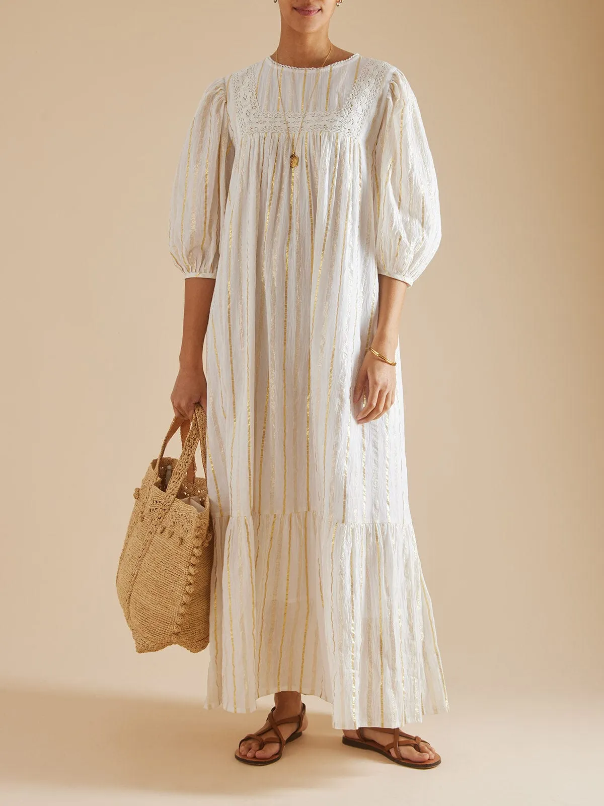 Douceur Rowan Dress - Cream sold by iris product image thumbnail 2