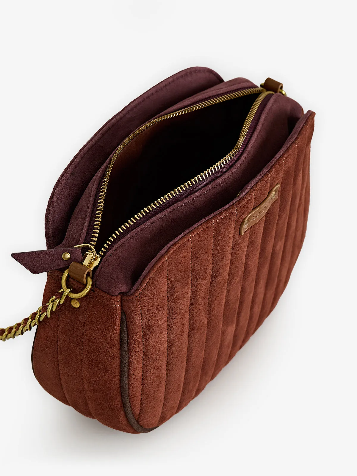 Divine Suede Bag - Tan sold by iris product image thumbnail 4
