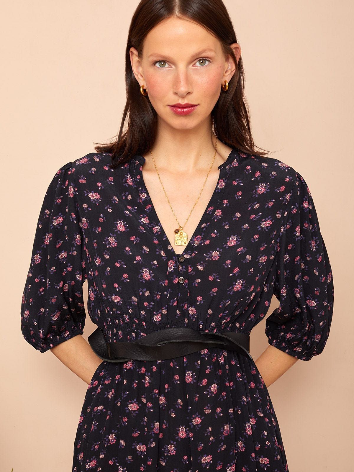 Nixi Floral-Print Midi Dress sold by iris product image thumbnail 5