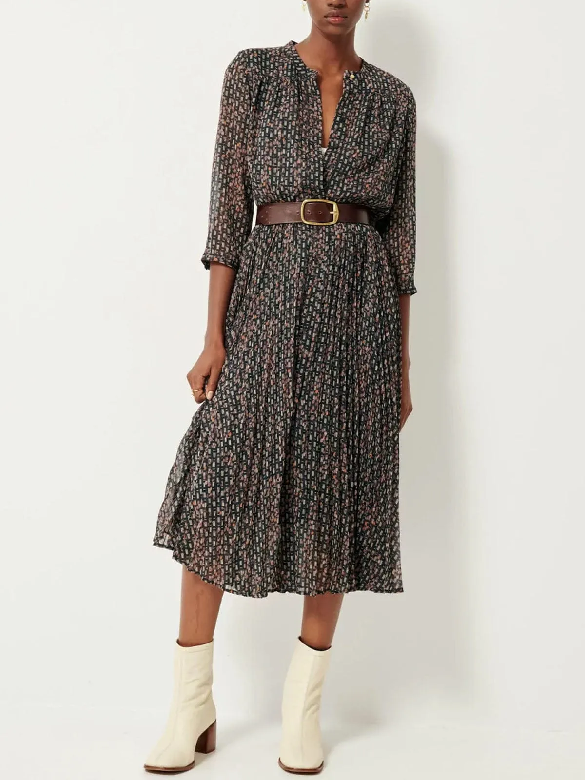 Painterly Print Dress sold by iris product image thumbnail 2