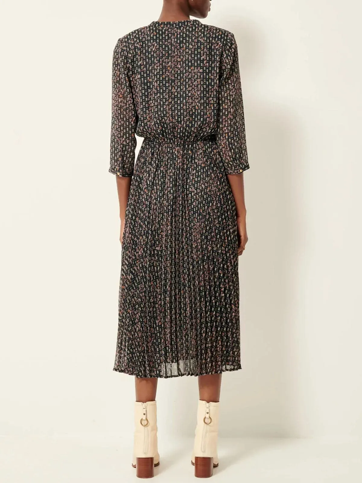 Painterly Print Dress sold by iris product image thumbnail 3