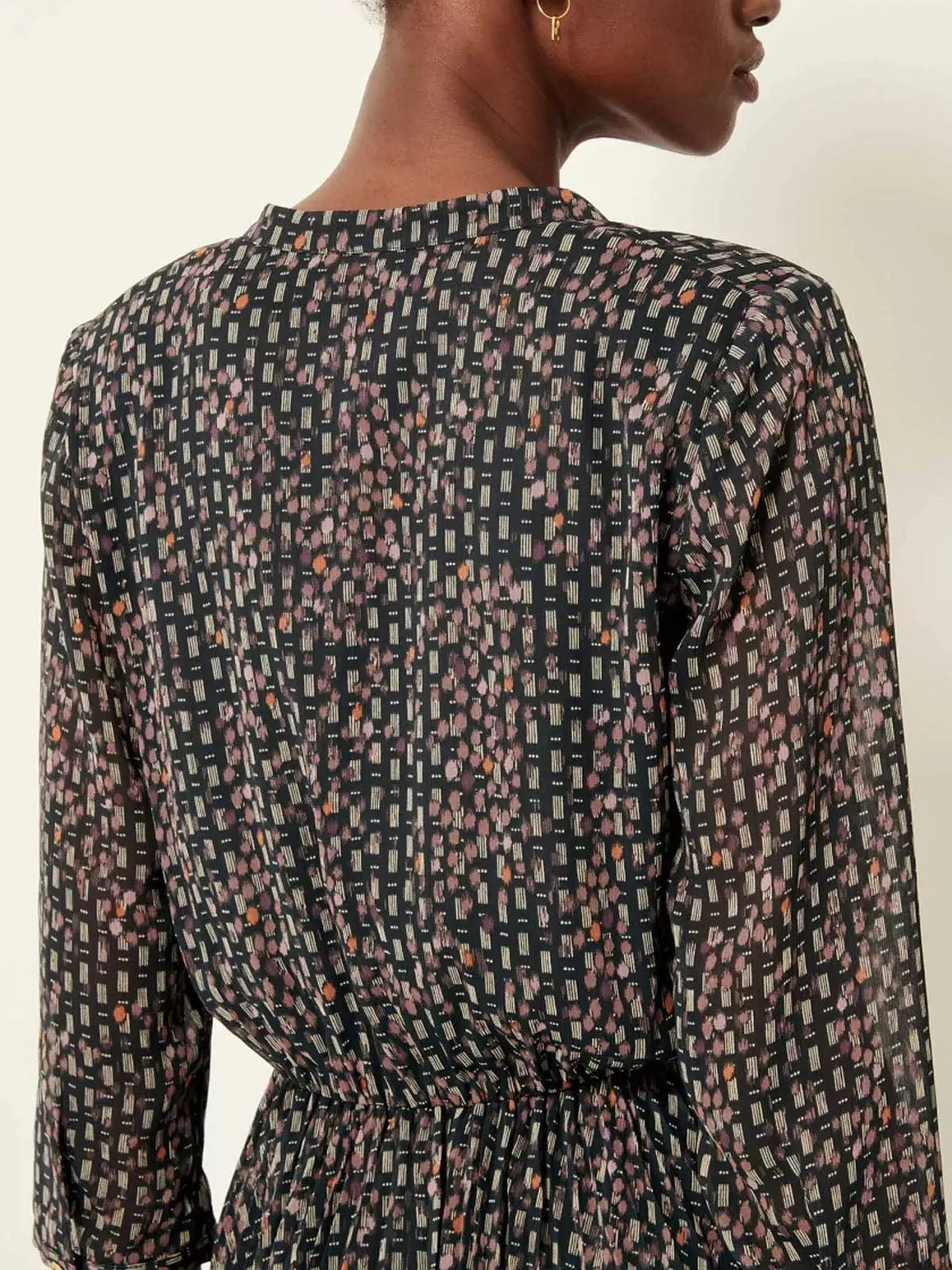 Painterly Print Dress sold by iris product image thumbnail 4