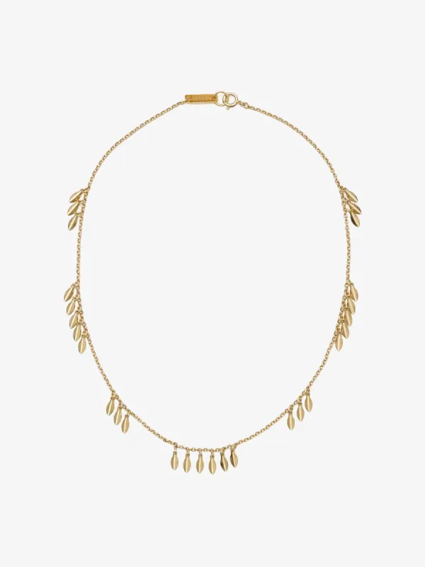 Gold Leaf Necklace sold by iris