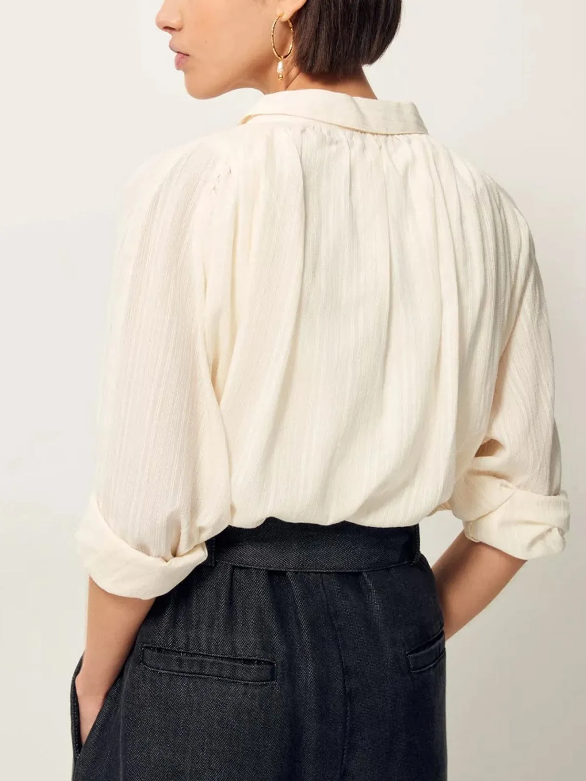 Stael Shirt- Cream sold by iris product image thumbnail 3