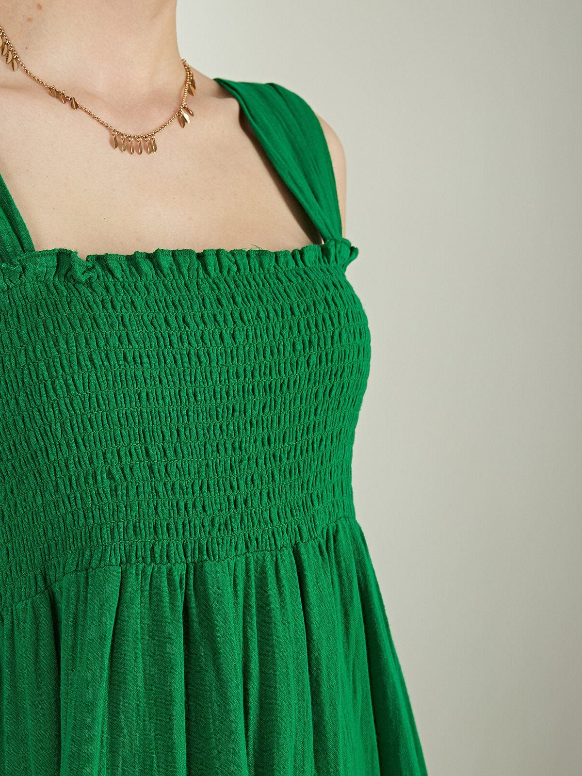 Lauryne Smocked Cotton Sundress sold by iris product image thumbnail 4