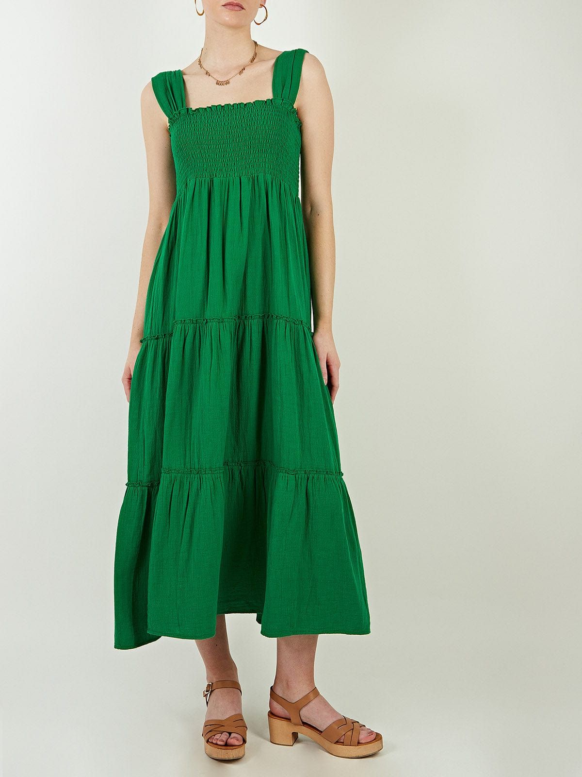 Lauryne Smocked Cotton Sundress sold by iris product image thumbnail 2