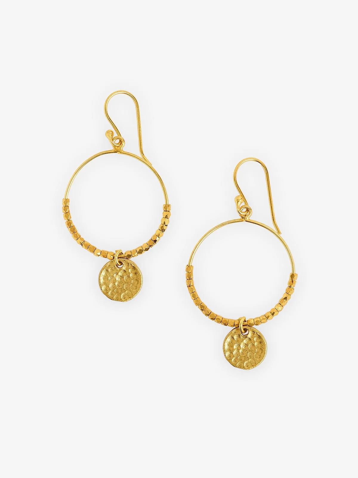 Mini Hoop Earrings - Gold sold by iris