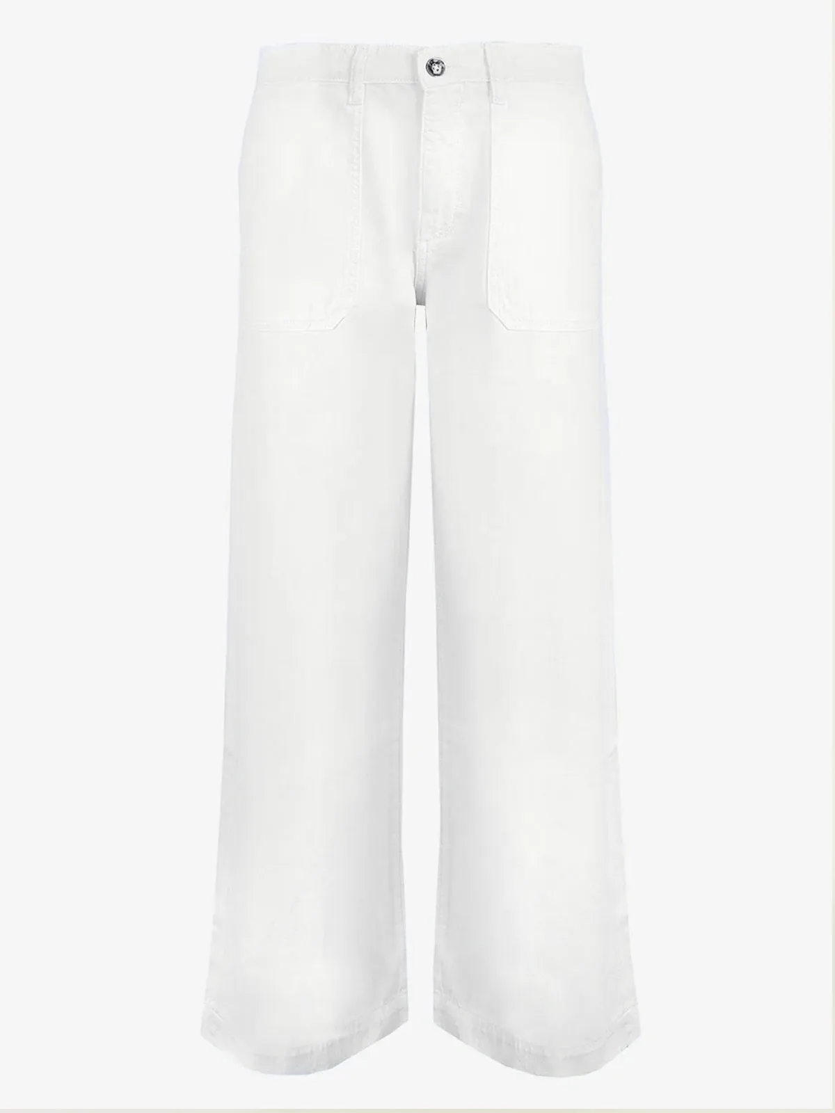 Zoe Wide Leg Jean - White sold by iris