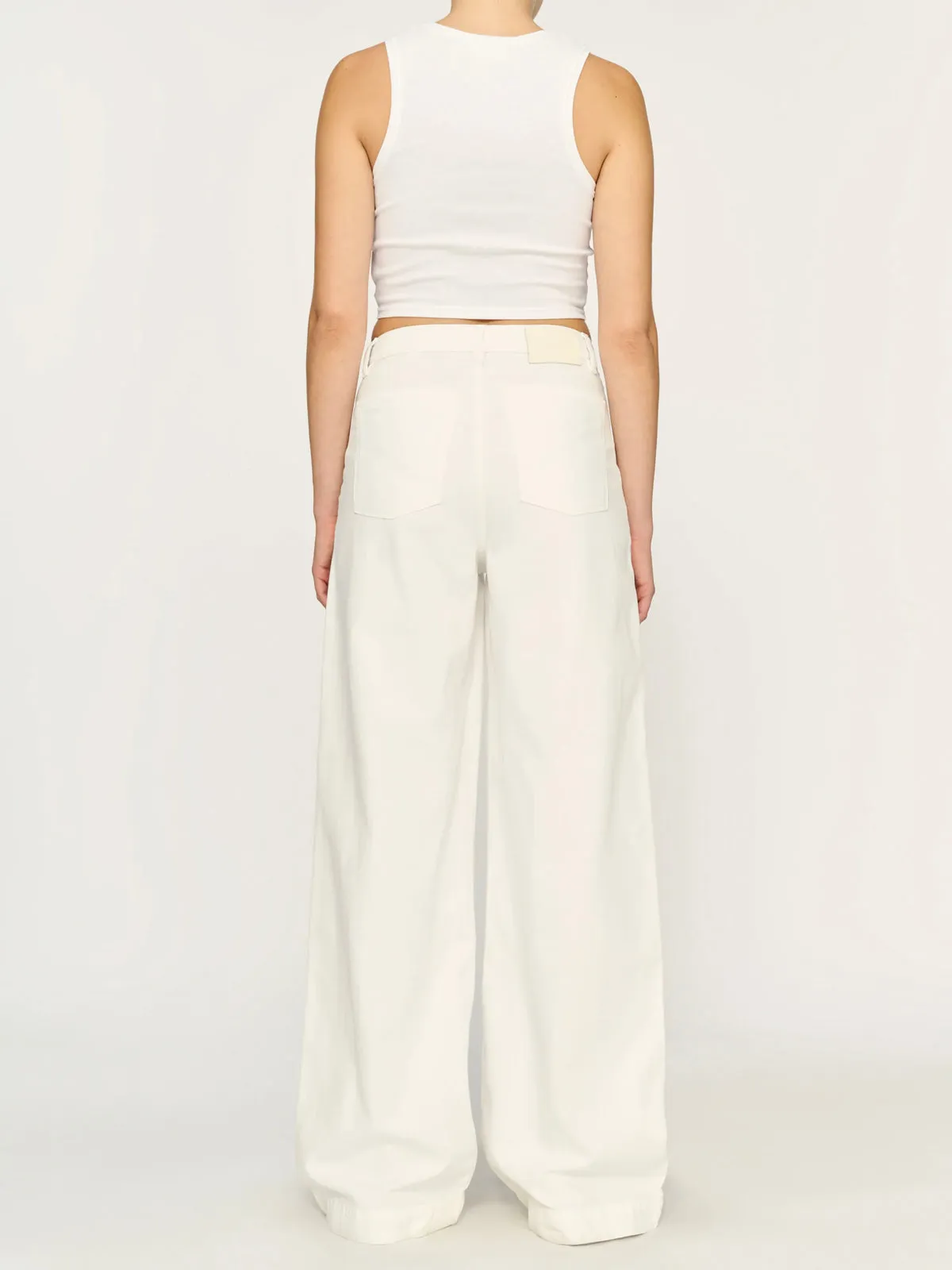 Zoe Wide Leg Jean - White sold by iris product image thumbnail 3
