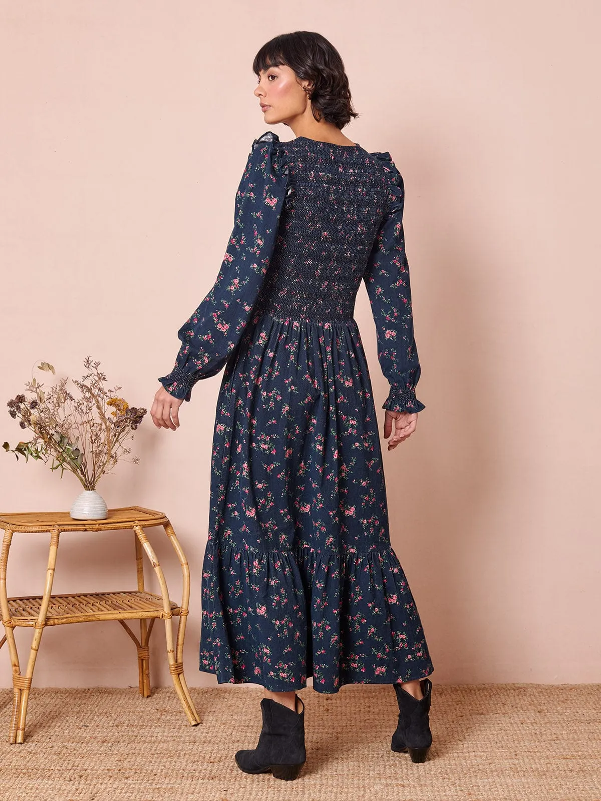 Imogen Smocked Cord Dress sold by iris product image thumbnail 2