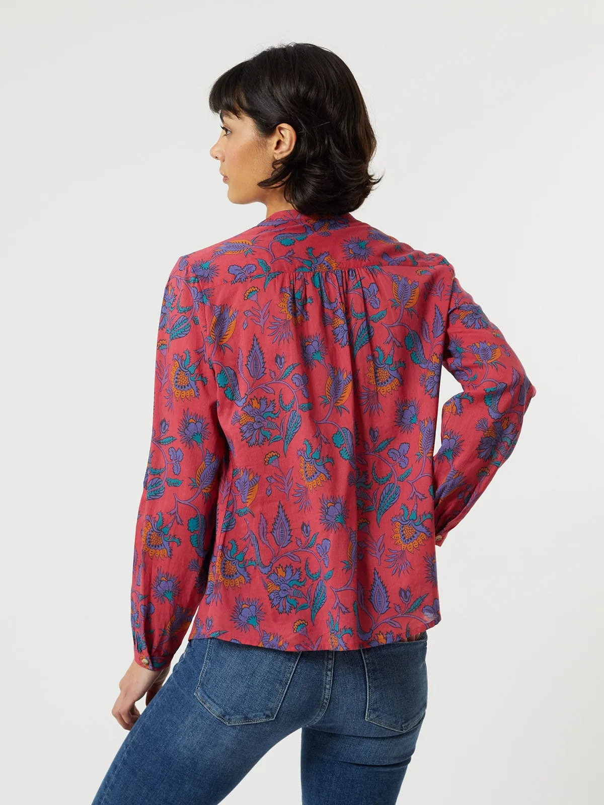 Faye Ruffle Blouse Red sold by iris product image thumbnail 2