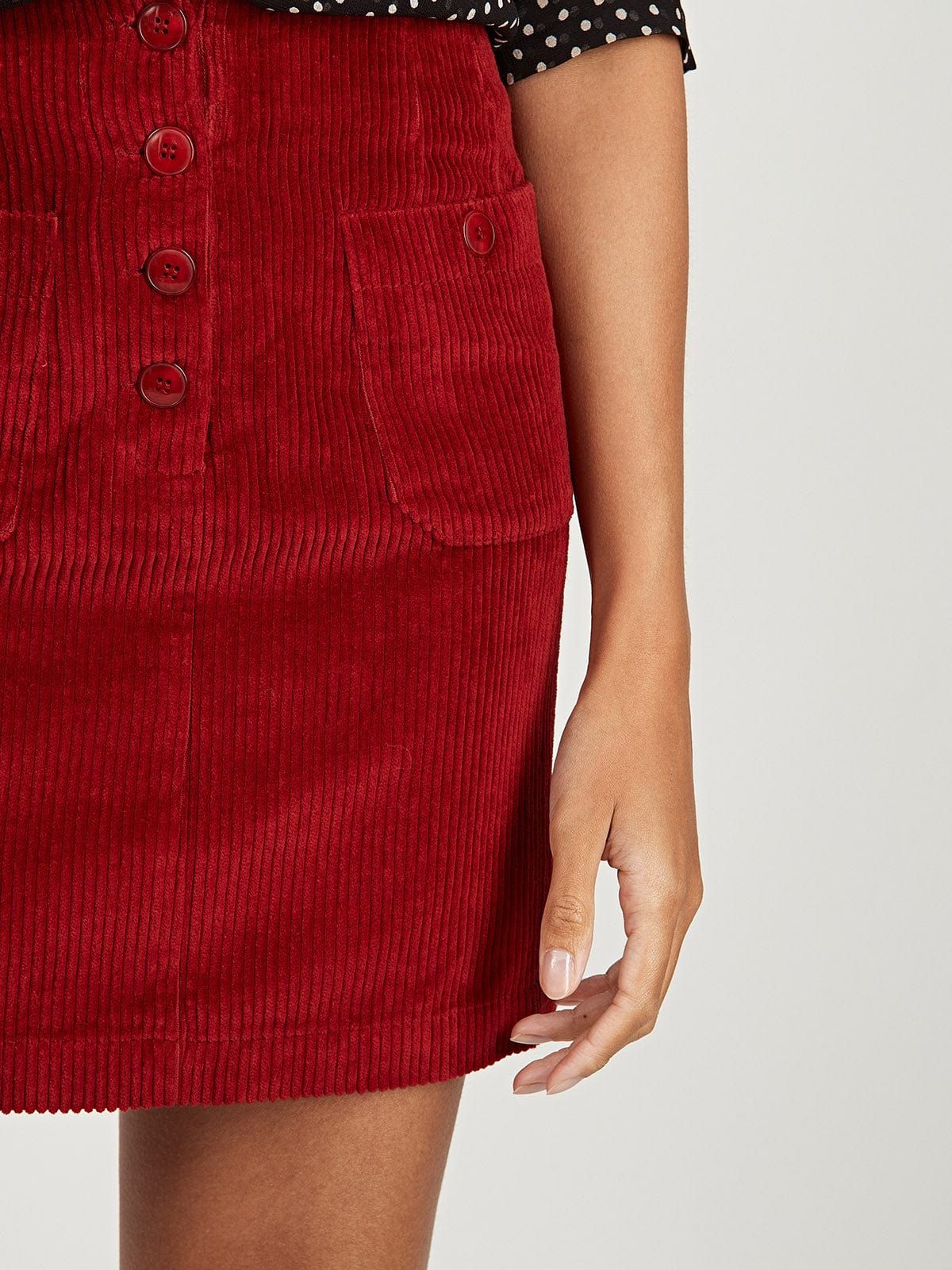 Iris Cord Mini Skirt sold by iris product image thumbnail 4