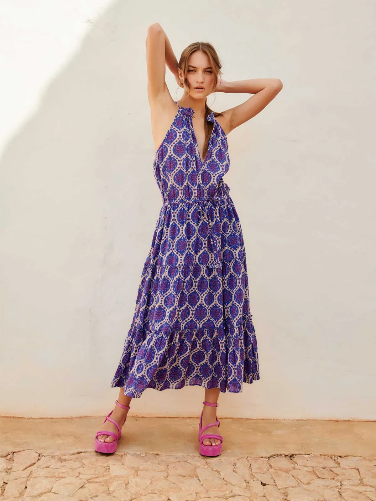 Ritu Halter Neck Dress - Purple sold by iris product image thumbnail 2