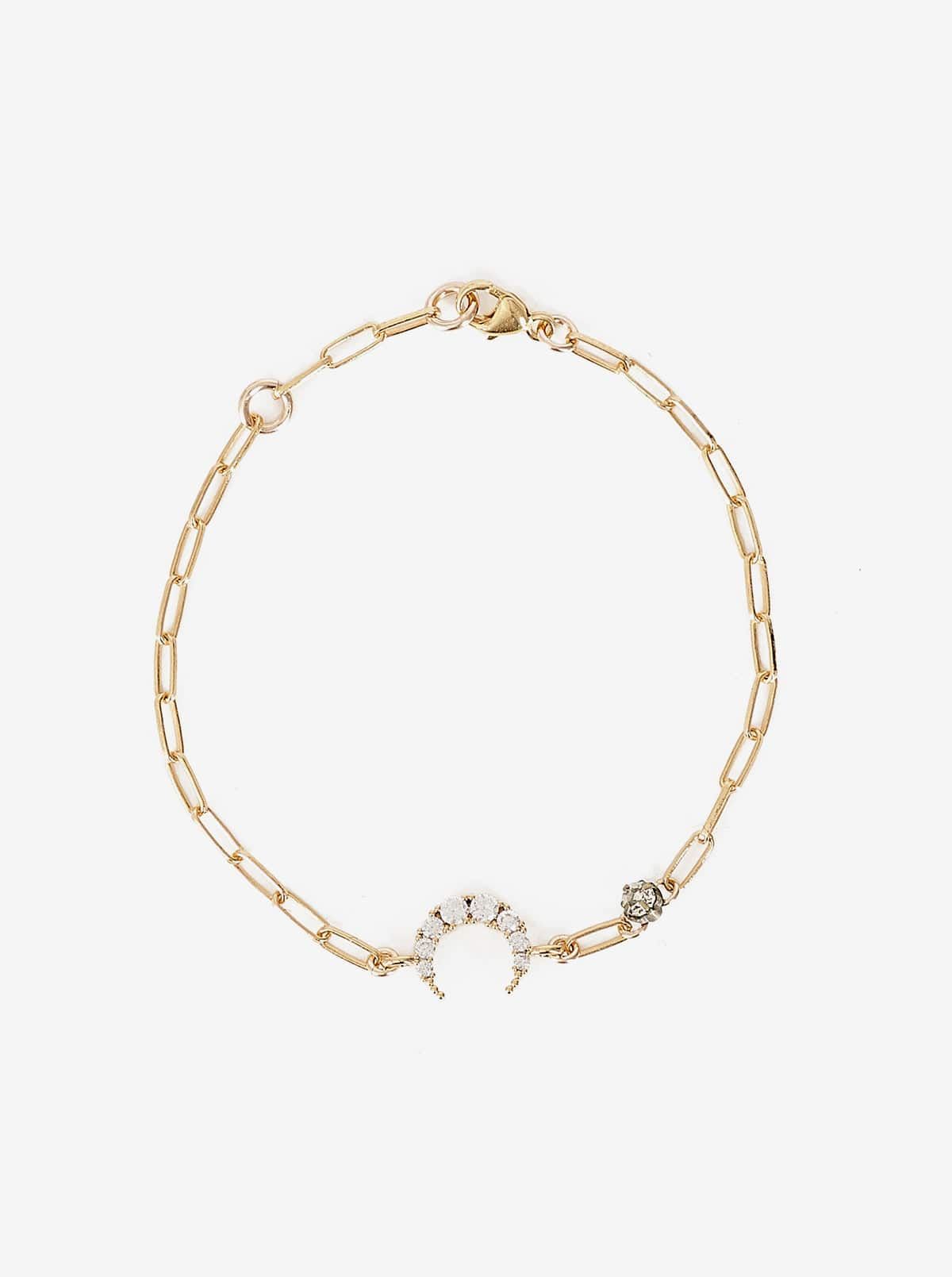 Crescent Moon & Star Bracelet sold by iris