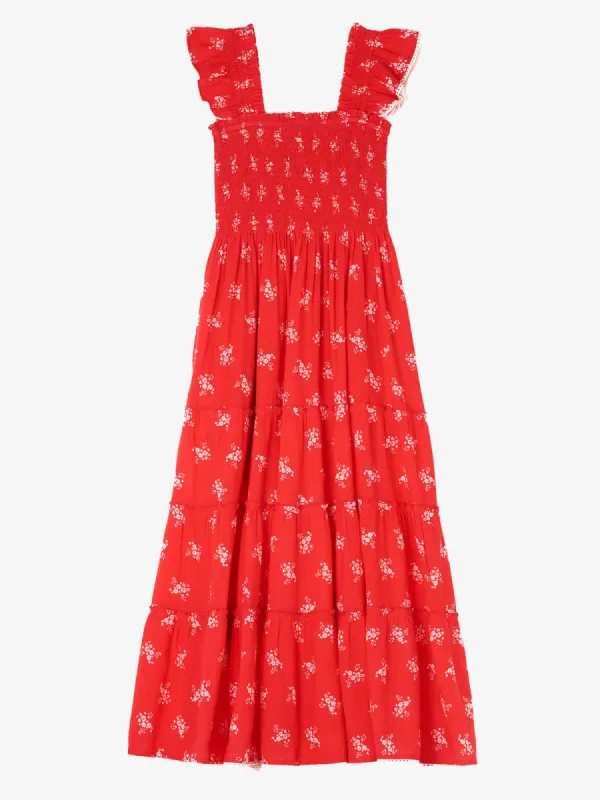 Vivi Print Maxi Dress – Red sold by iris