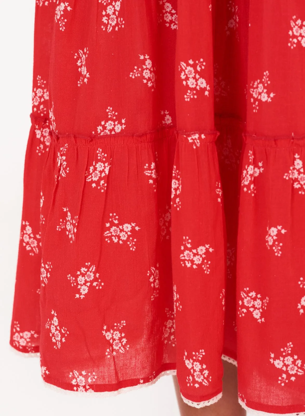 Vivi Print Maxi Dress – Red sold by iris product image thumbnail 5