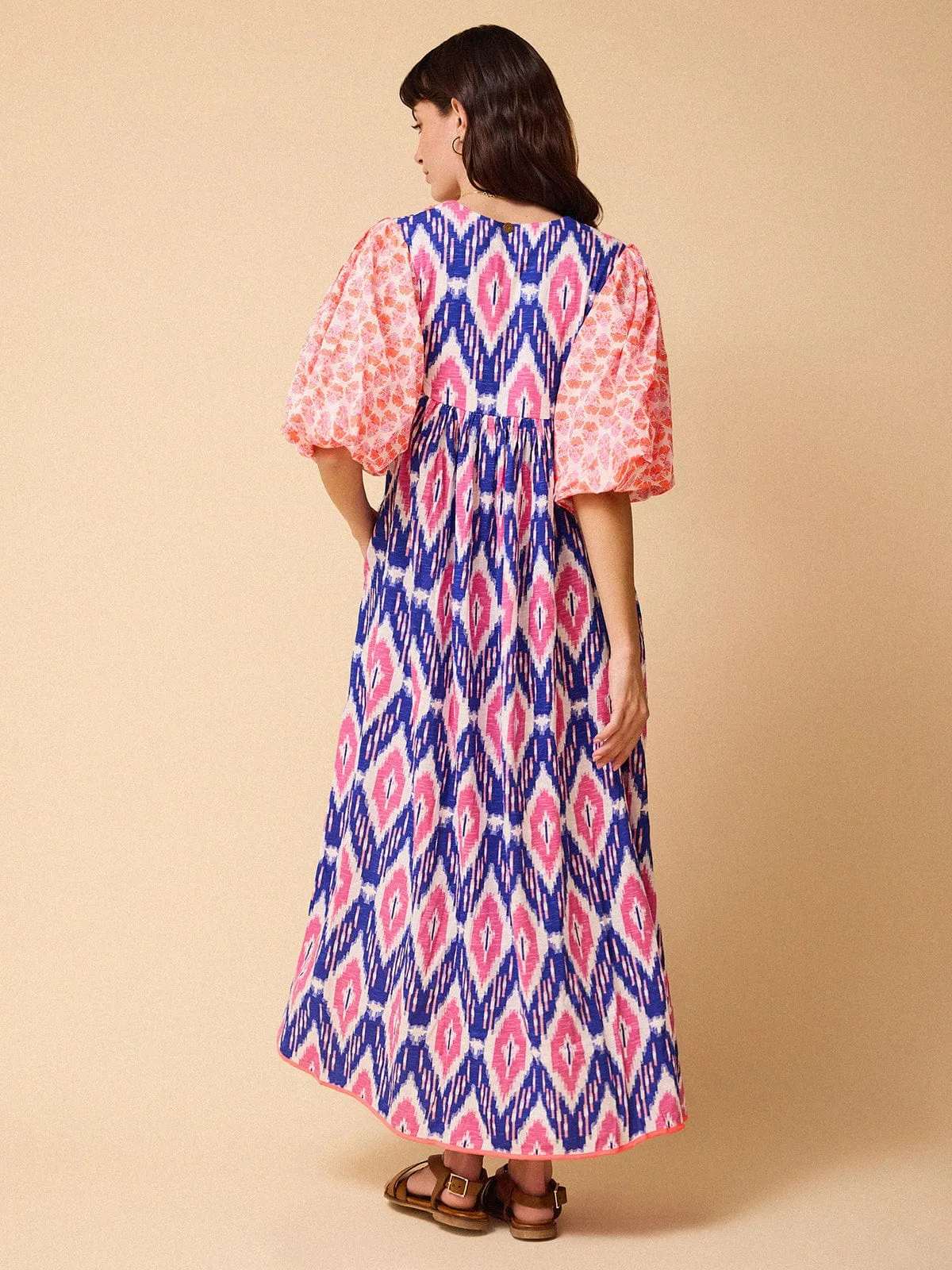 Ikat Maxi Dress - Blue sold by iris product image thumbnail 5