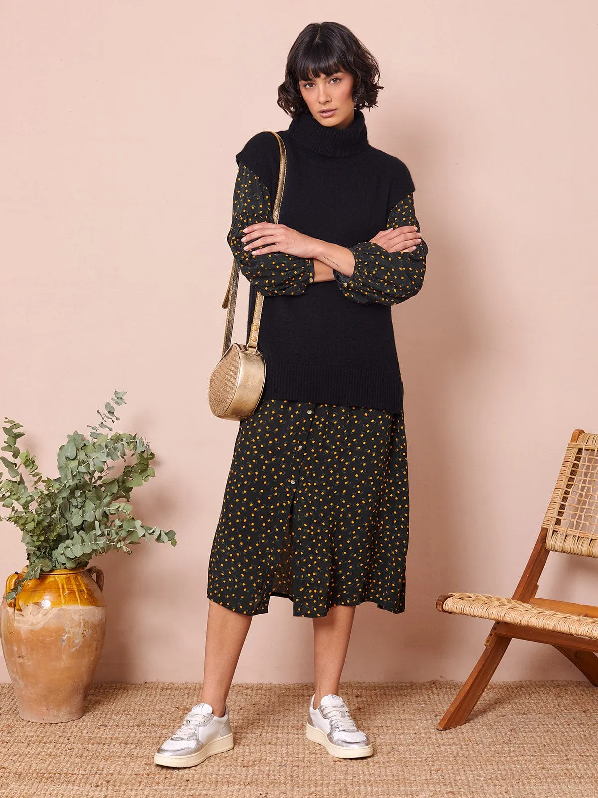 Shannon Crepe Dress- Poppy Party sold by iris product image thumbnail 4