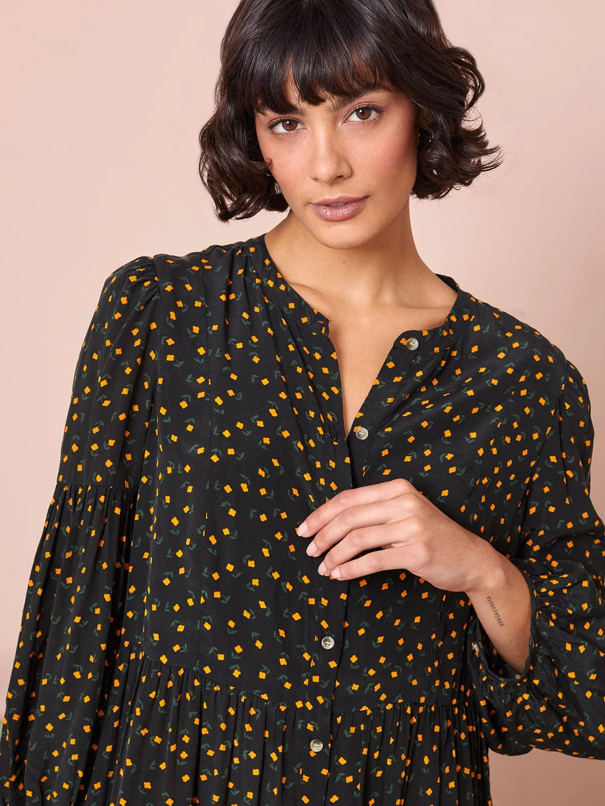 Shannon Crepe Dress- Poppy Party sold by iris product image thumbnail 3