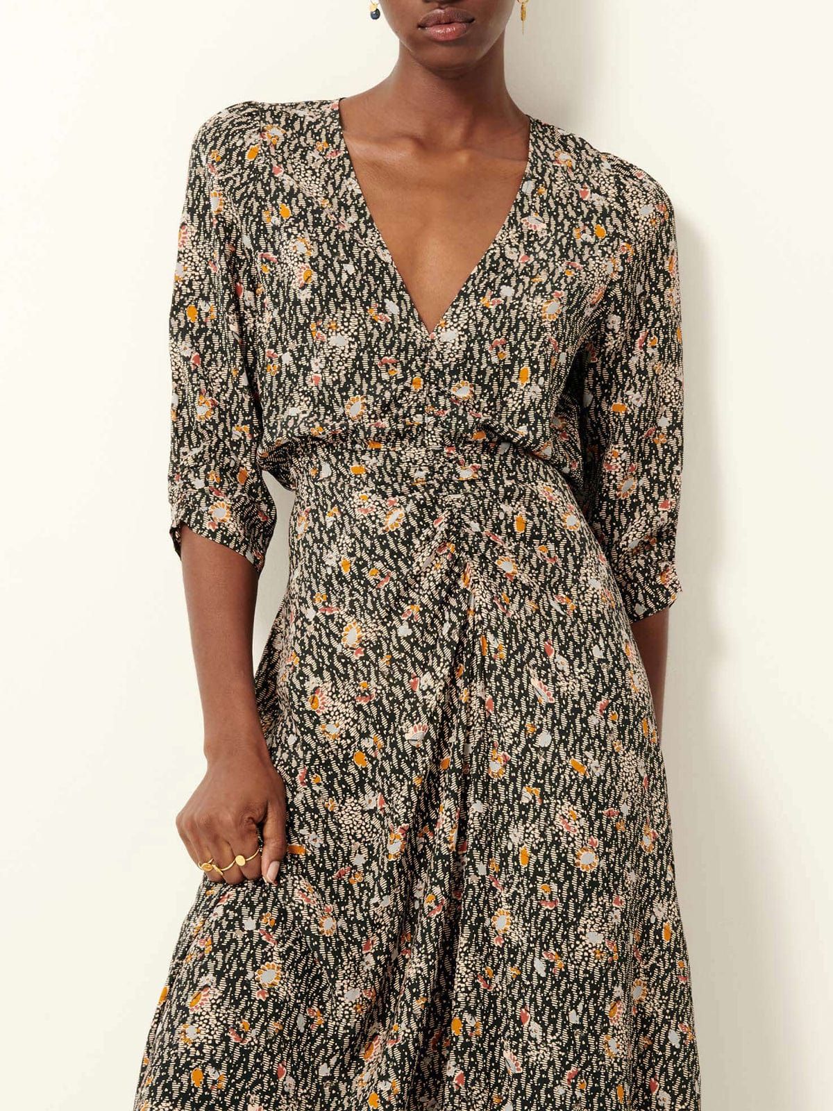 Nylia Rushed Floral Dress sold by iris product image thumbnail 4