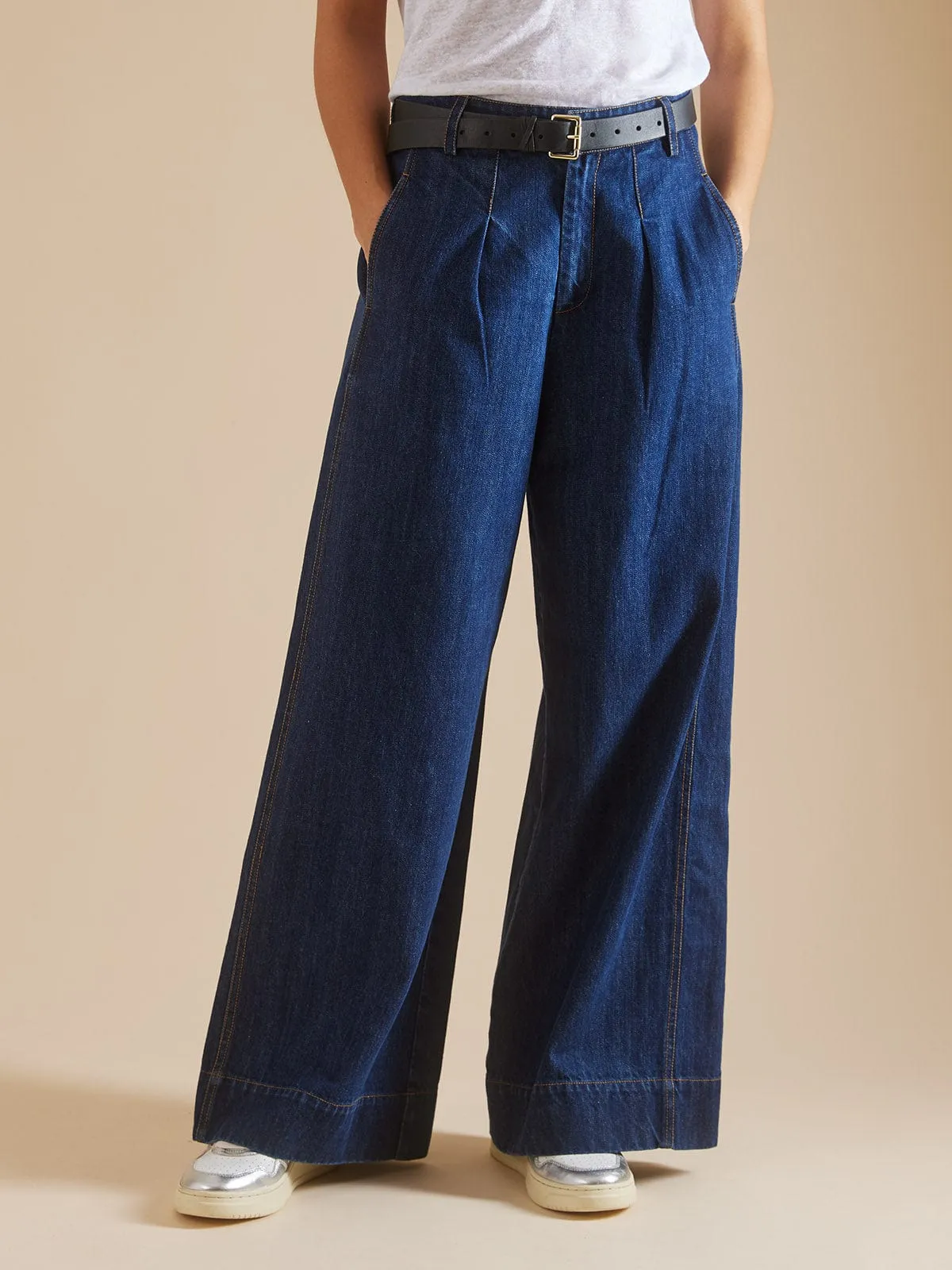 Luca Wide Leg Jean TALL - Dark Denim sold by iris