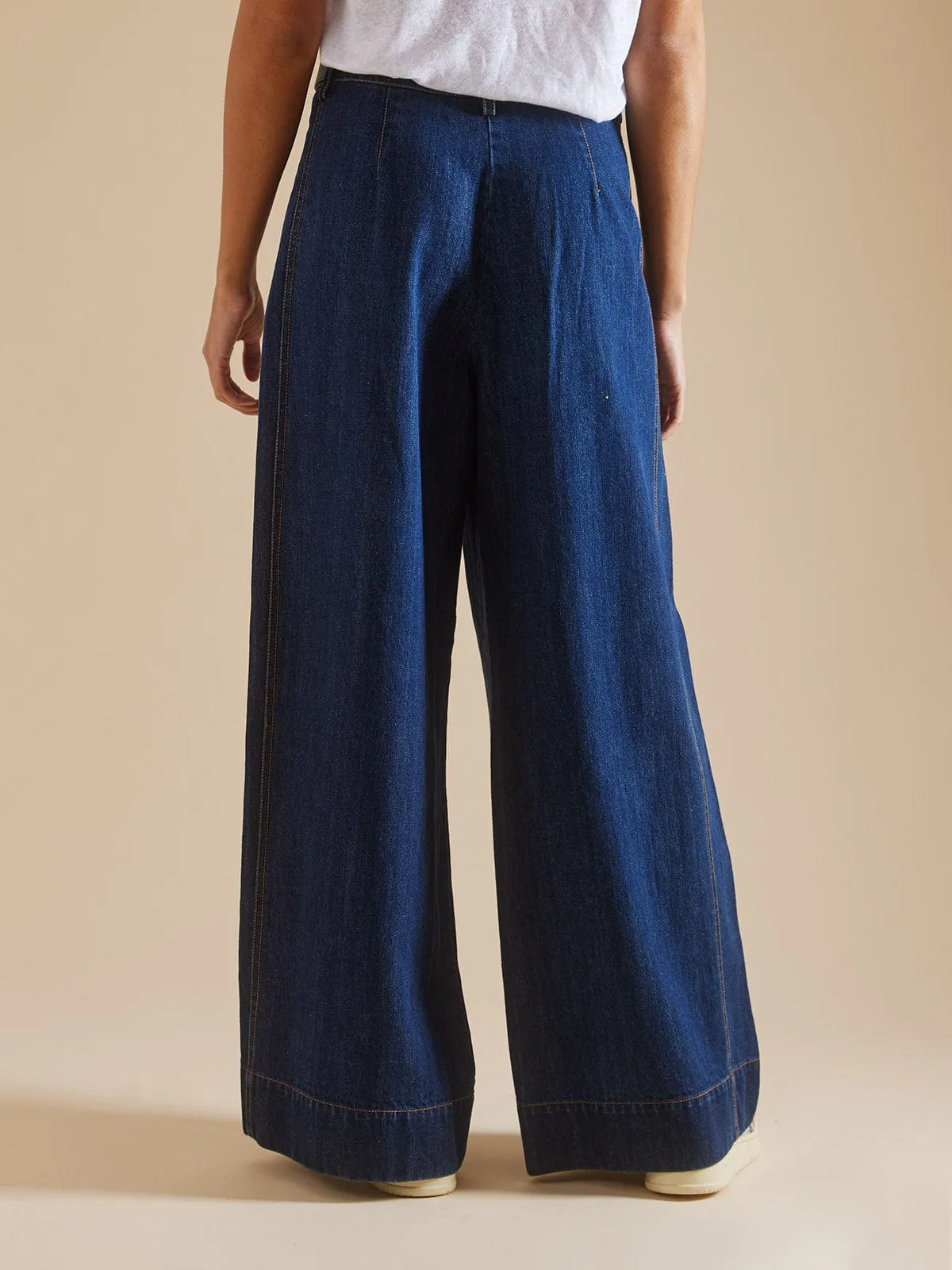 Luca Wide Leg Jean TALL - Dark Denim sold by iris product image thumbnail 2