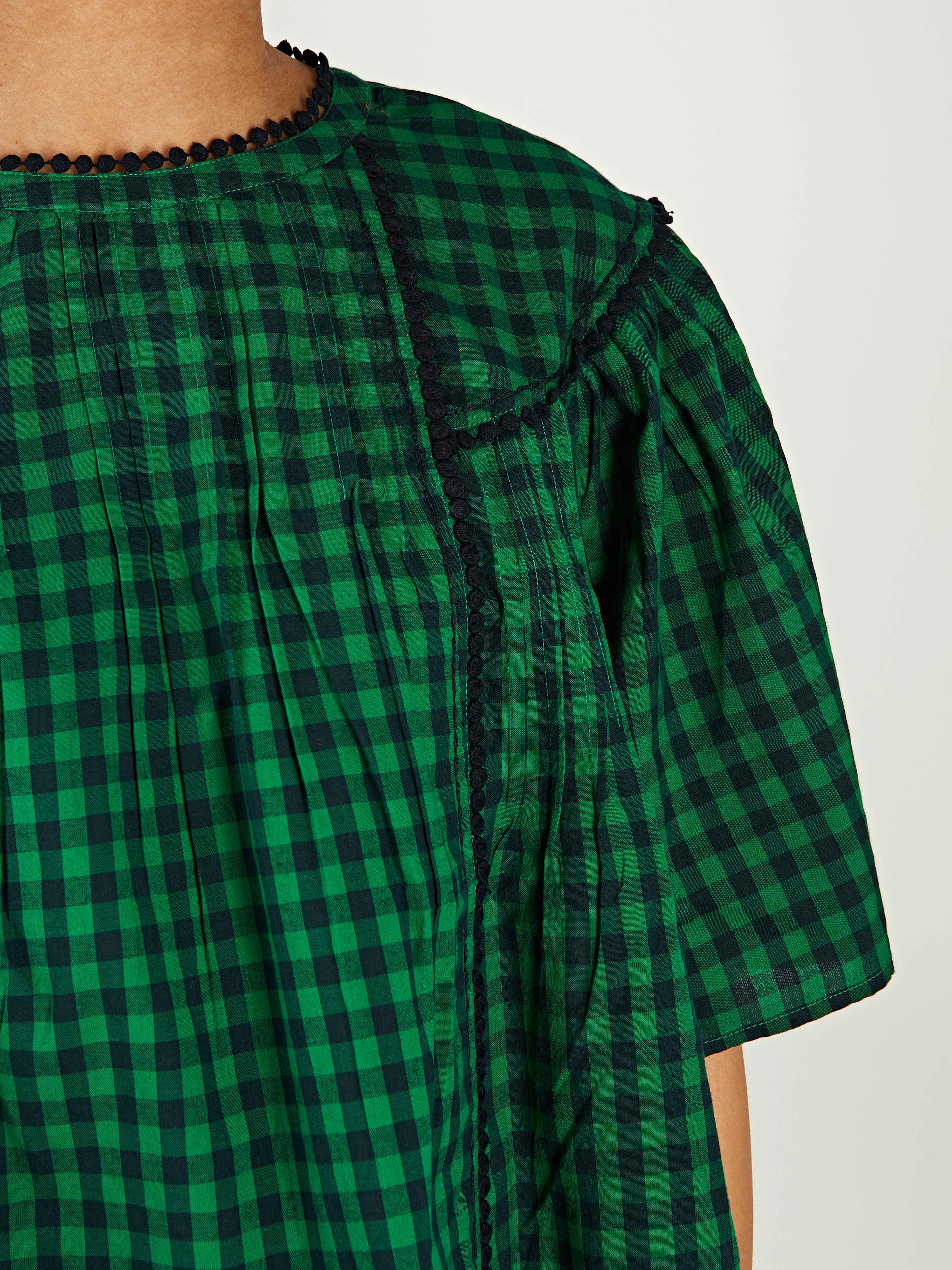 Dorie Gingham Cotton Top sold by iris product image thumbnail 5