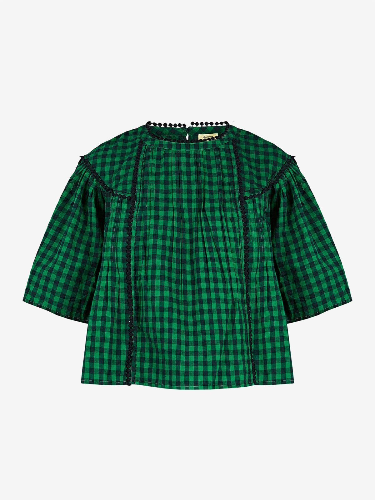 Dorie Gingham Cotton Top sold by iris