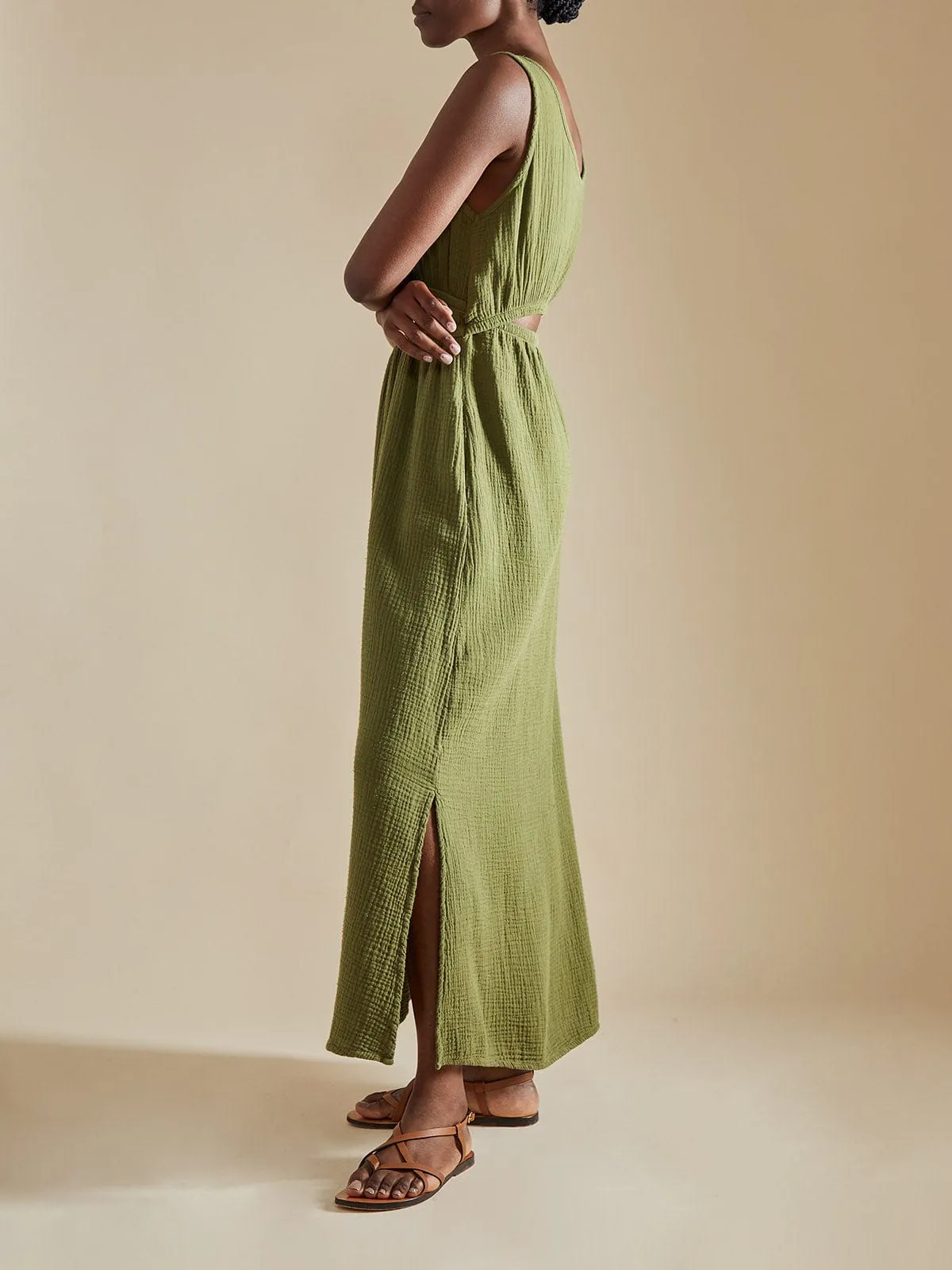 Jasper Dress - Khaki sold by iris product image thumbnail 5