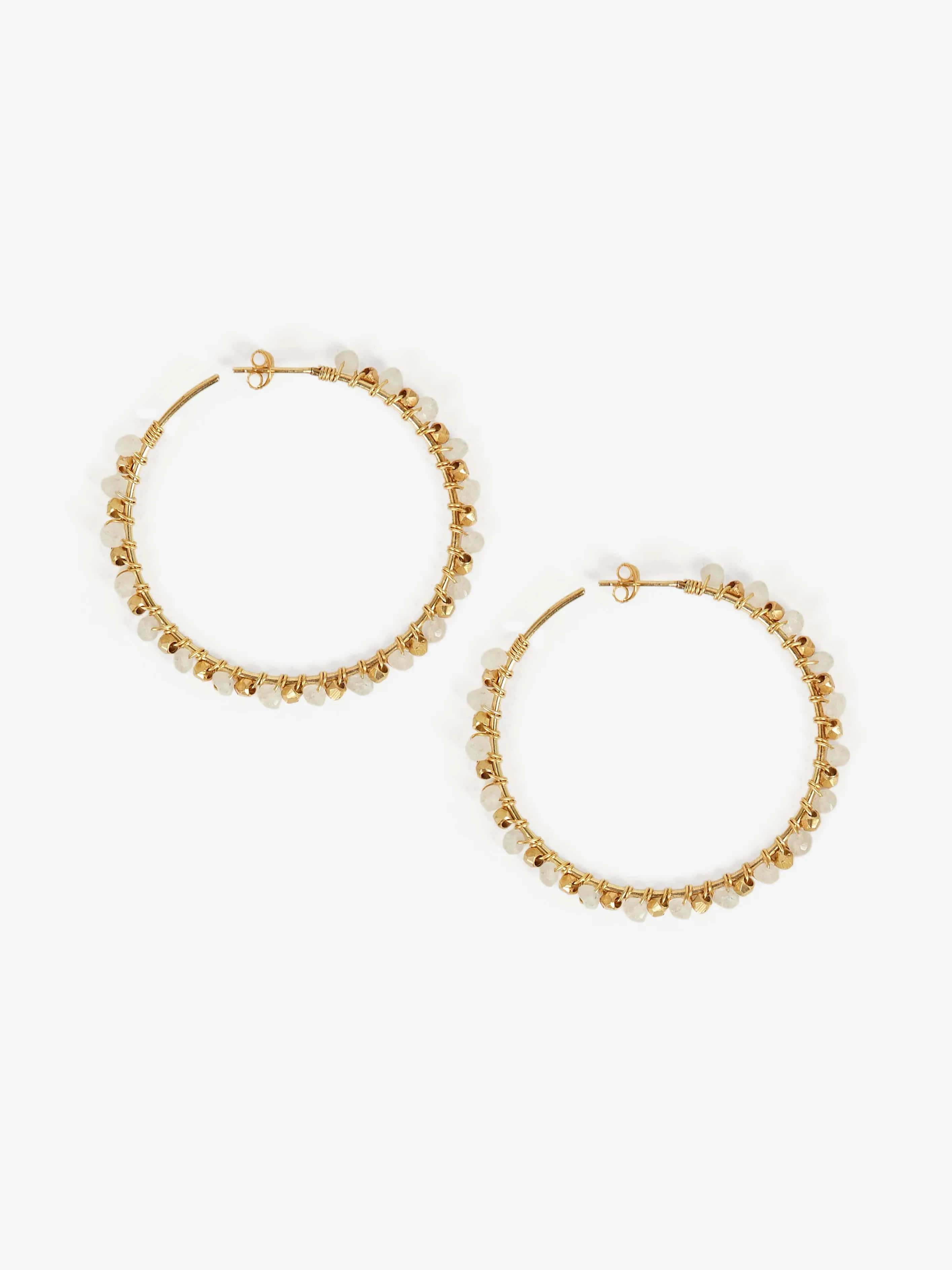 Bead Hoop Earrings sold by iris