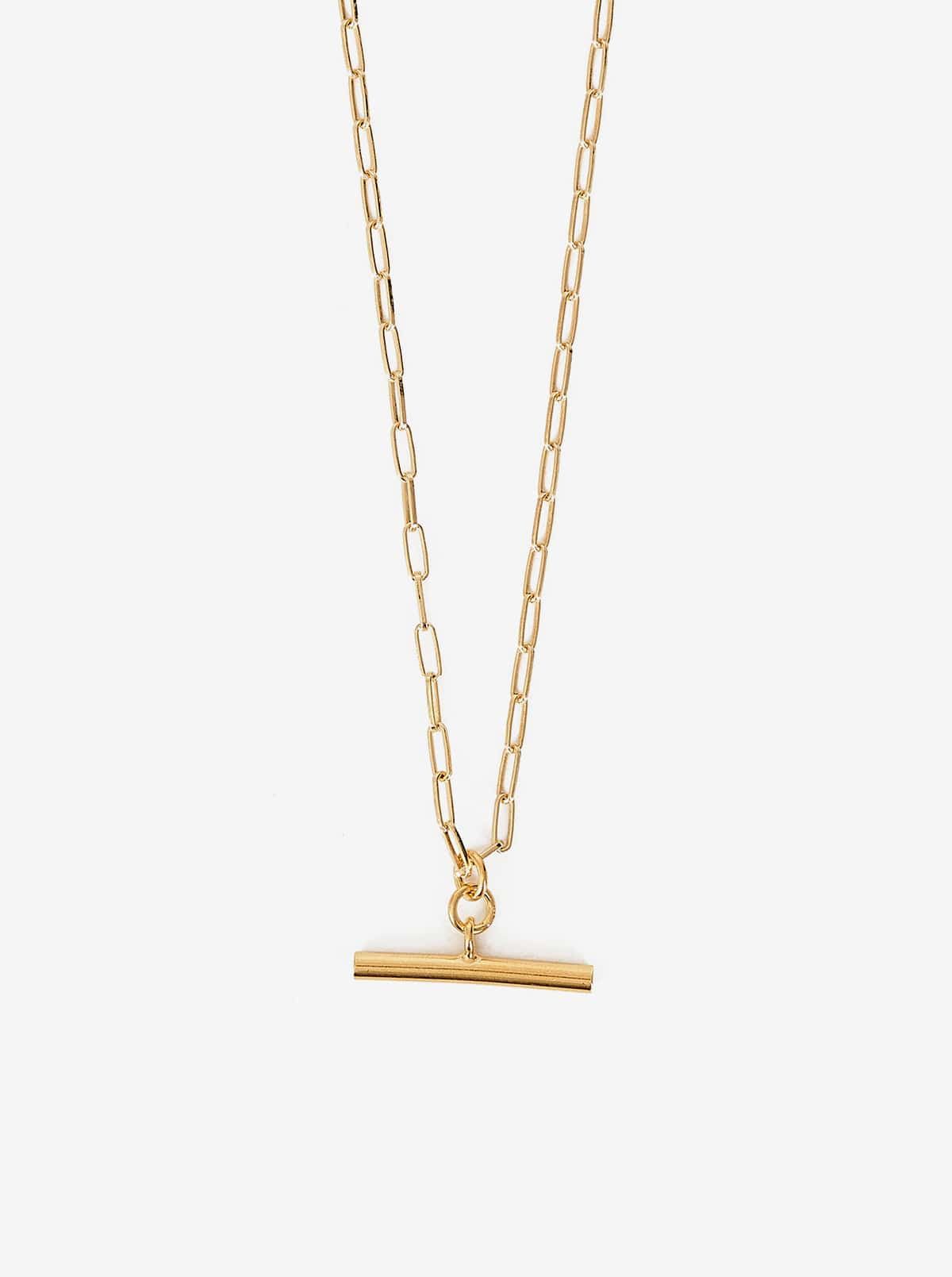 Link Chain & T Bar Necklace sold by iris