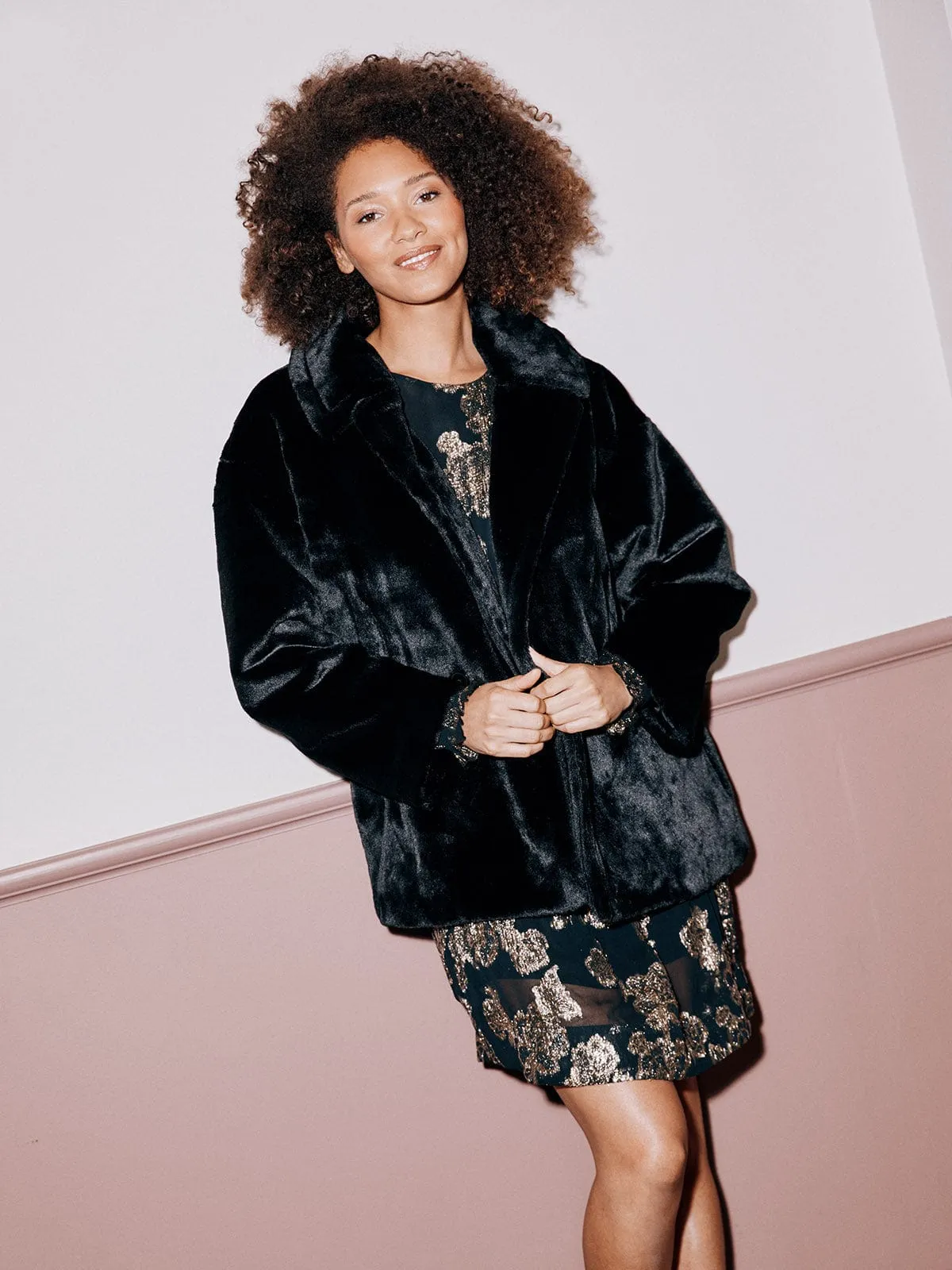 Saige Lurex Shift Dress sold by iris product image thumbnail 3