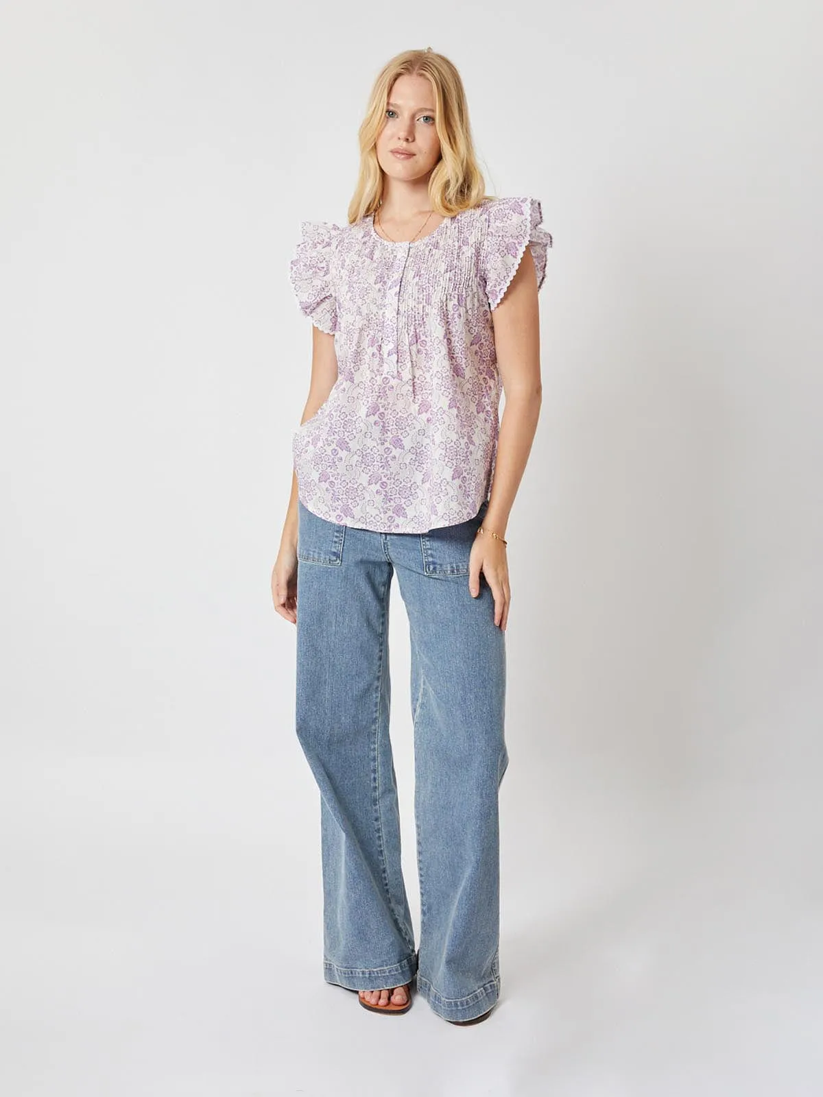 Nola Flutter Sleeve Blouse sold by iris product image thumbnail 2