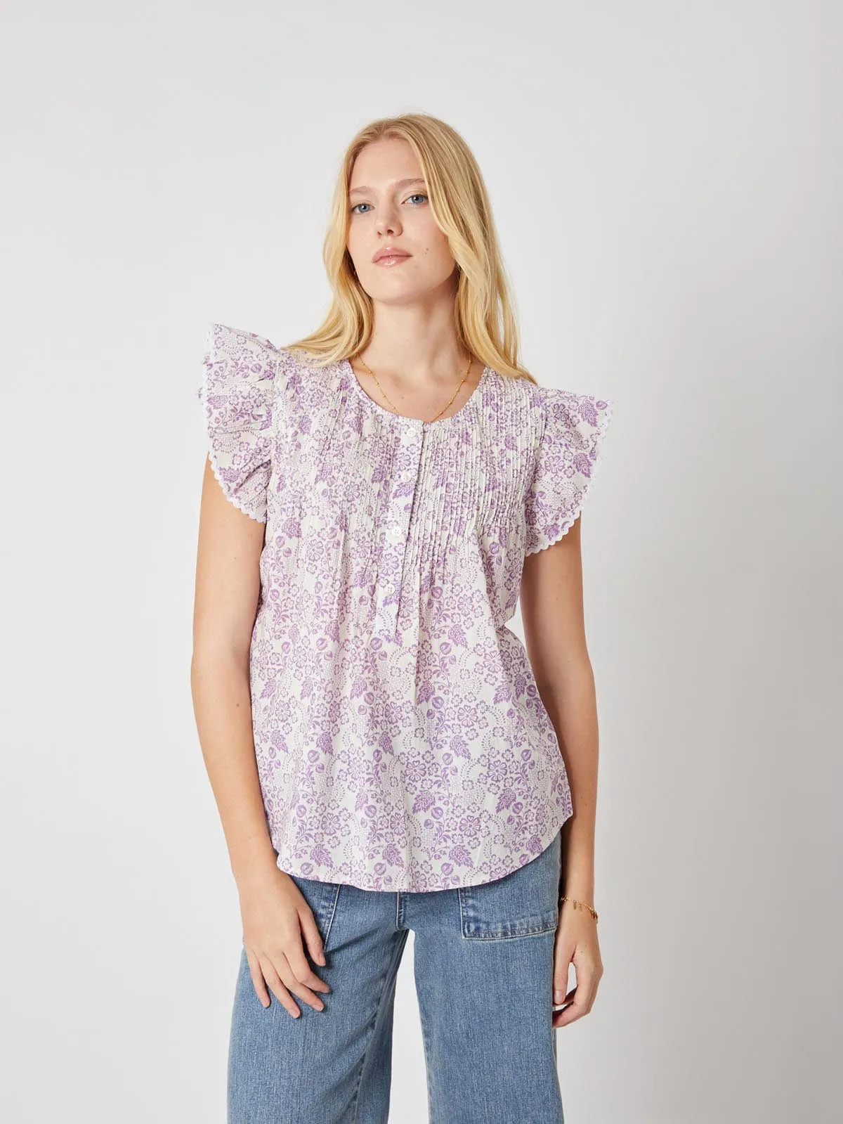 Nola Flutter Sleeve Blouse sold by iris product image thumbnail 3