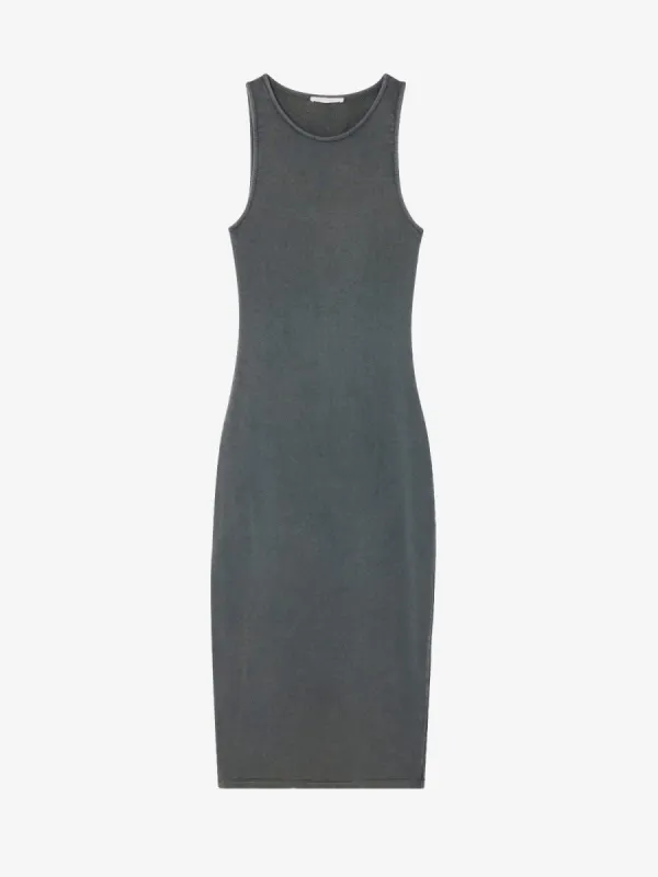 Hapylife T- Shirt Dress - Charcoal made by American Vintage