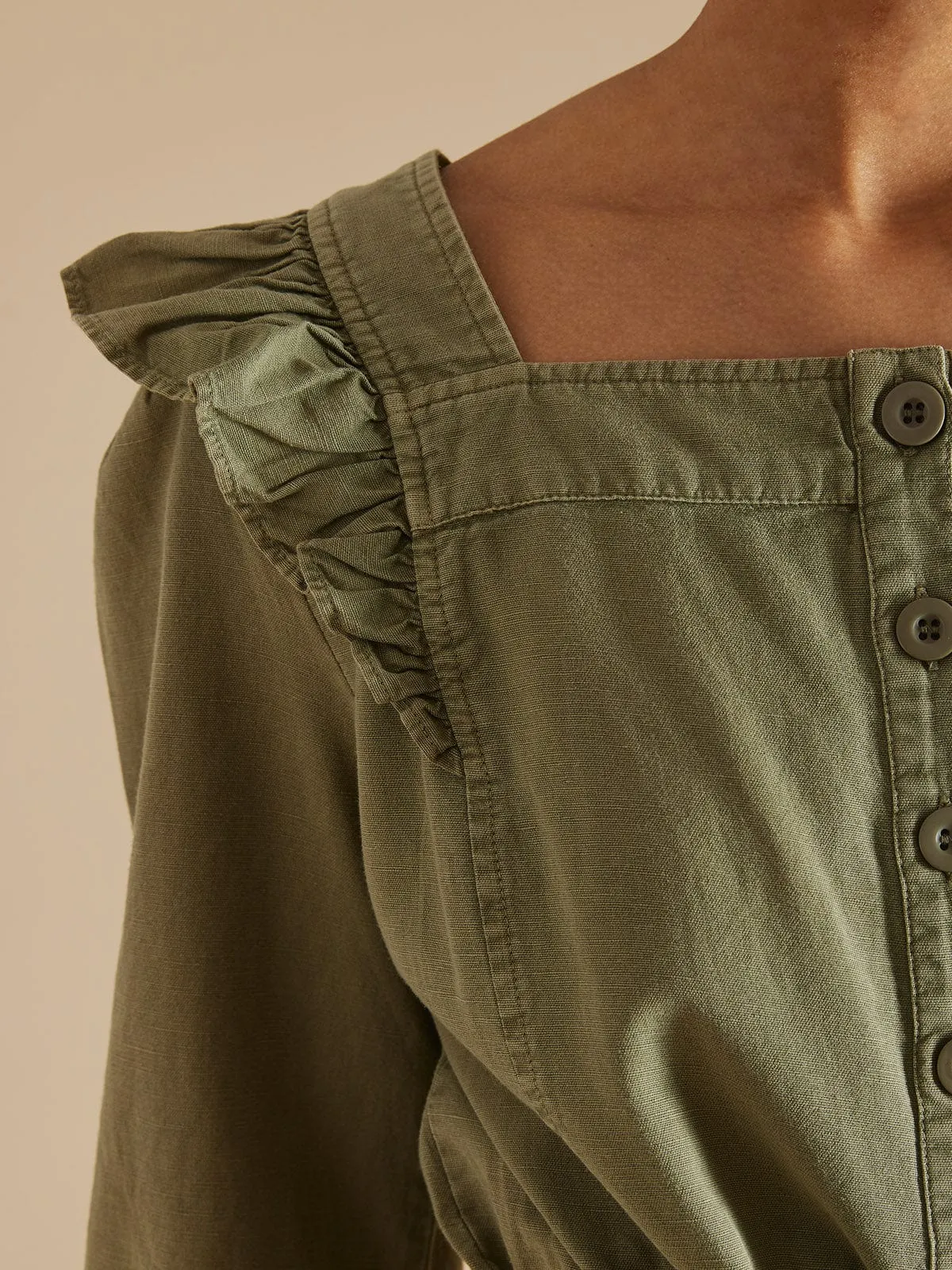 Douceur Sasha Jumpsuit- Khaki sold by iris product image thumbnail 2