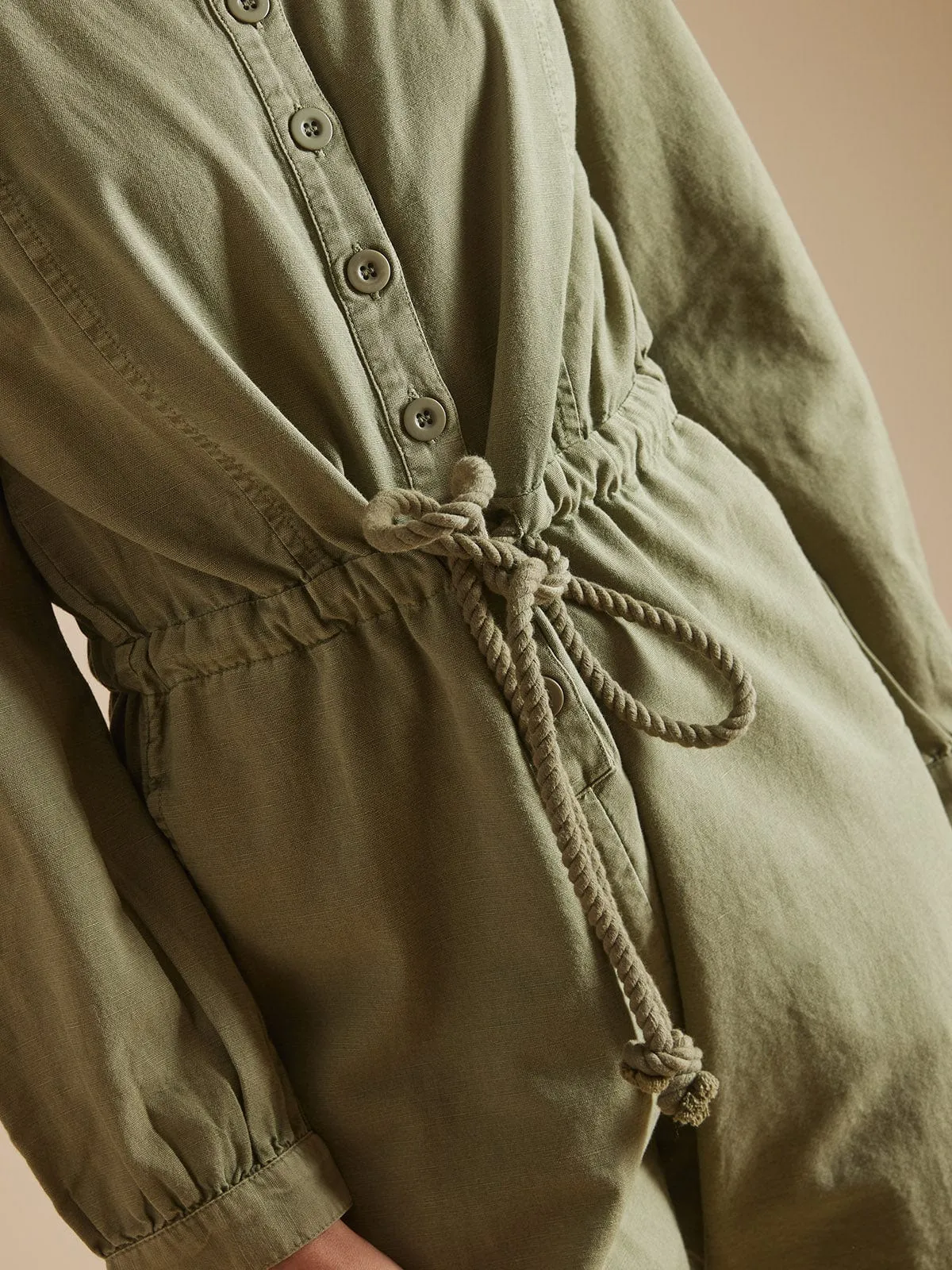 Douceur Sasha Jumpsuit- Khaki sold by iris product image thumbnail 3