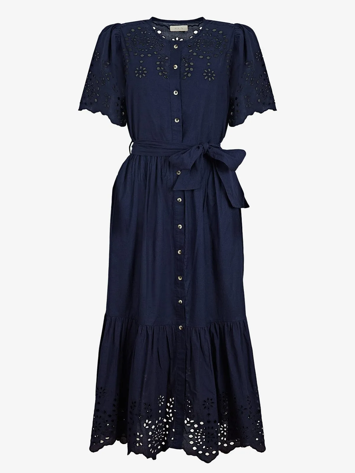 Margot Broderie Anglaise Dress – Navy sold by iris product image thumbnail 4