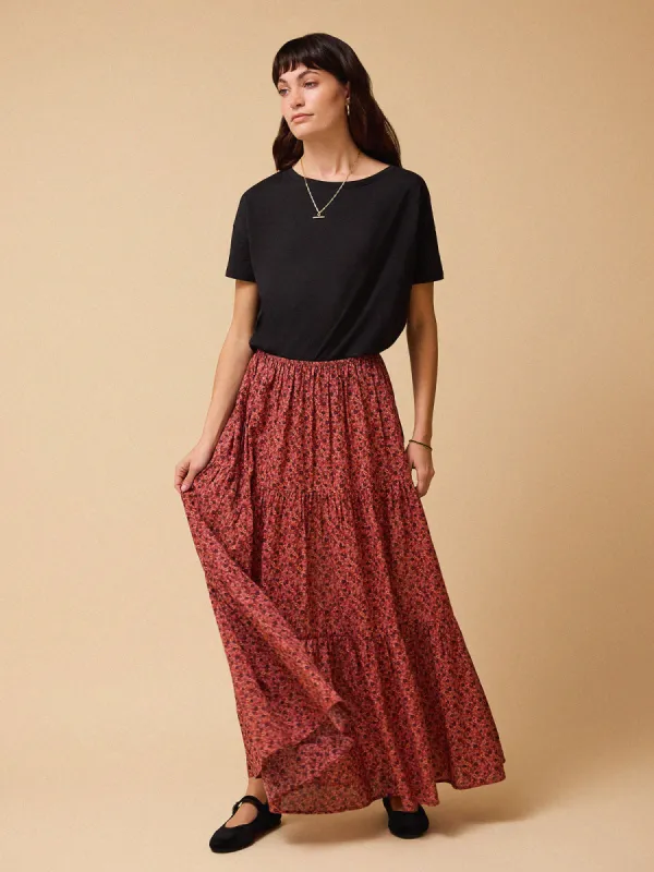 Harper Ditsy Print Skirt – Pink sold by iris