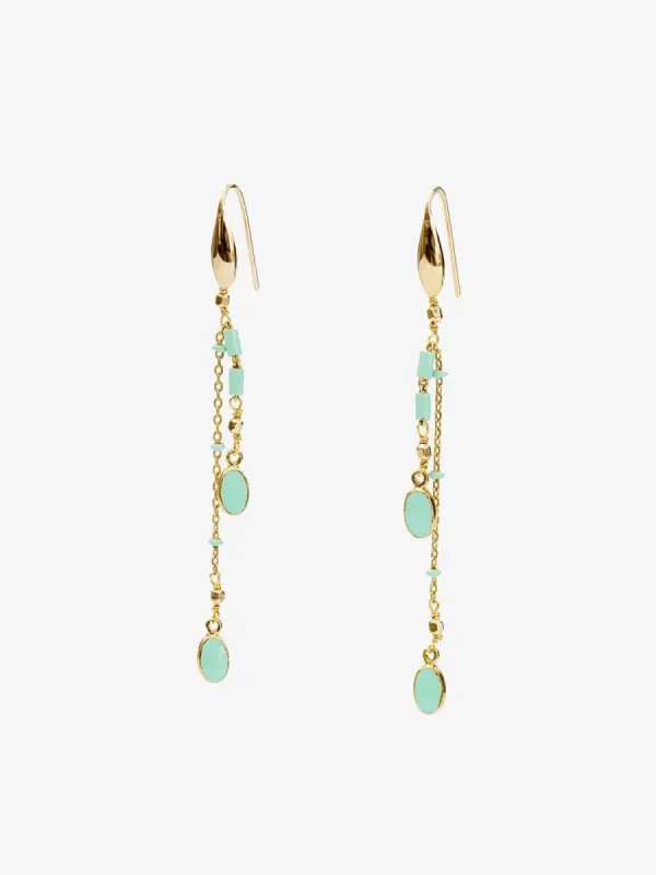 Casablanca Earrings- Aqua sold by iris